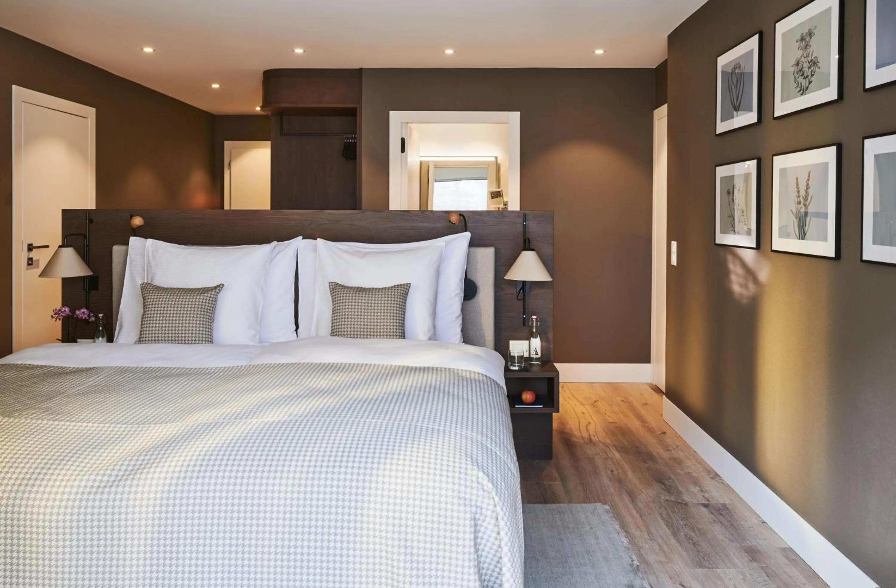 Bed in SCHLOSS Zermatt - CBD & Adaptogenic Spa and Sport Hotel