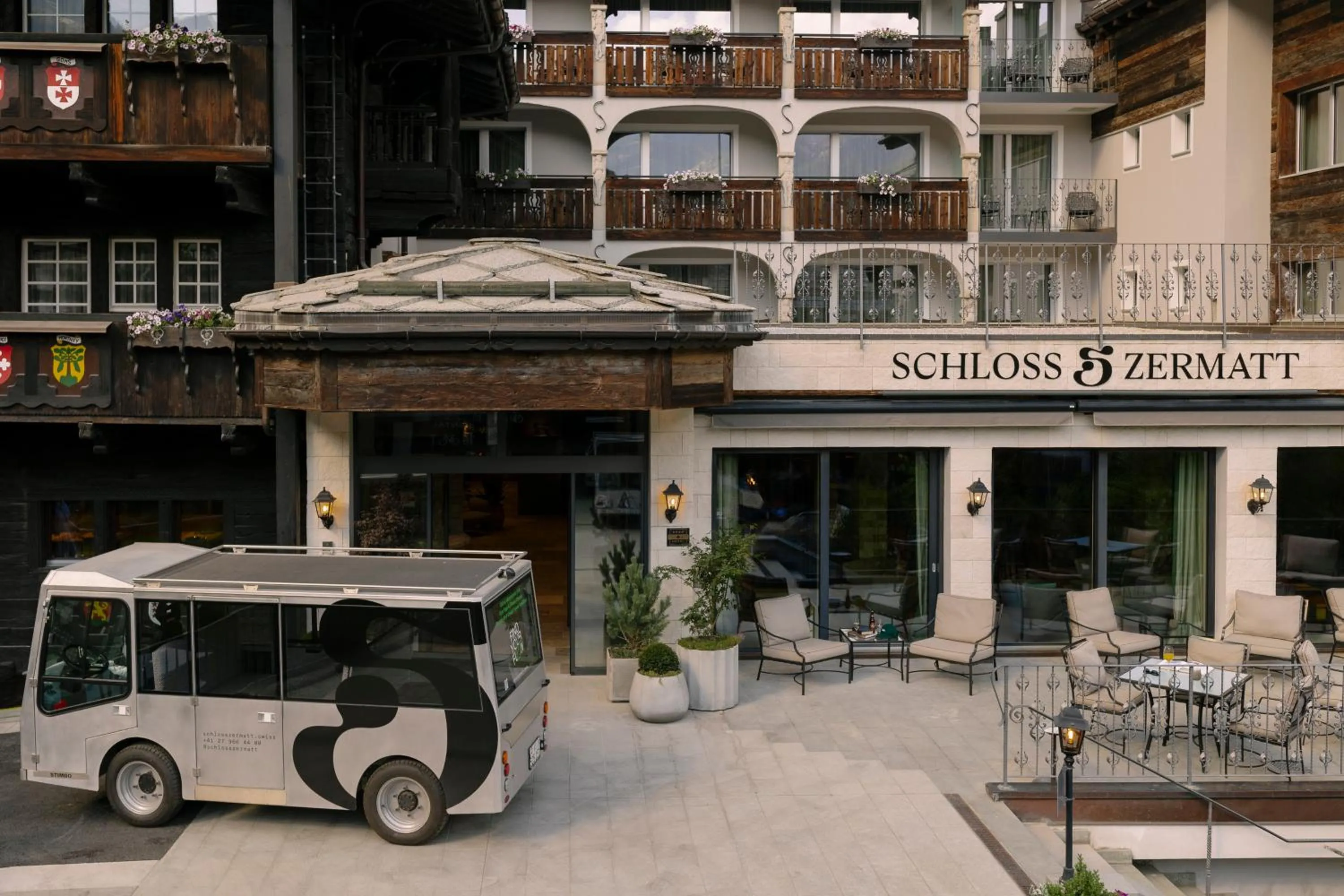 Property building in SCHLOSS Zermatt - CBD & Adaptogenic Spa and Sport Hotel