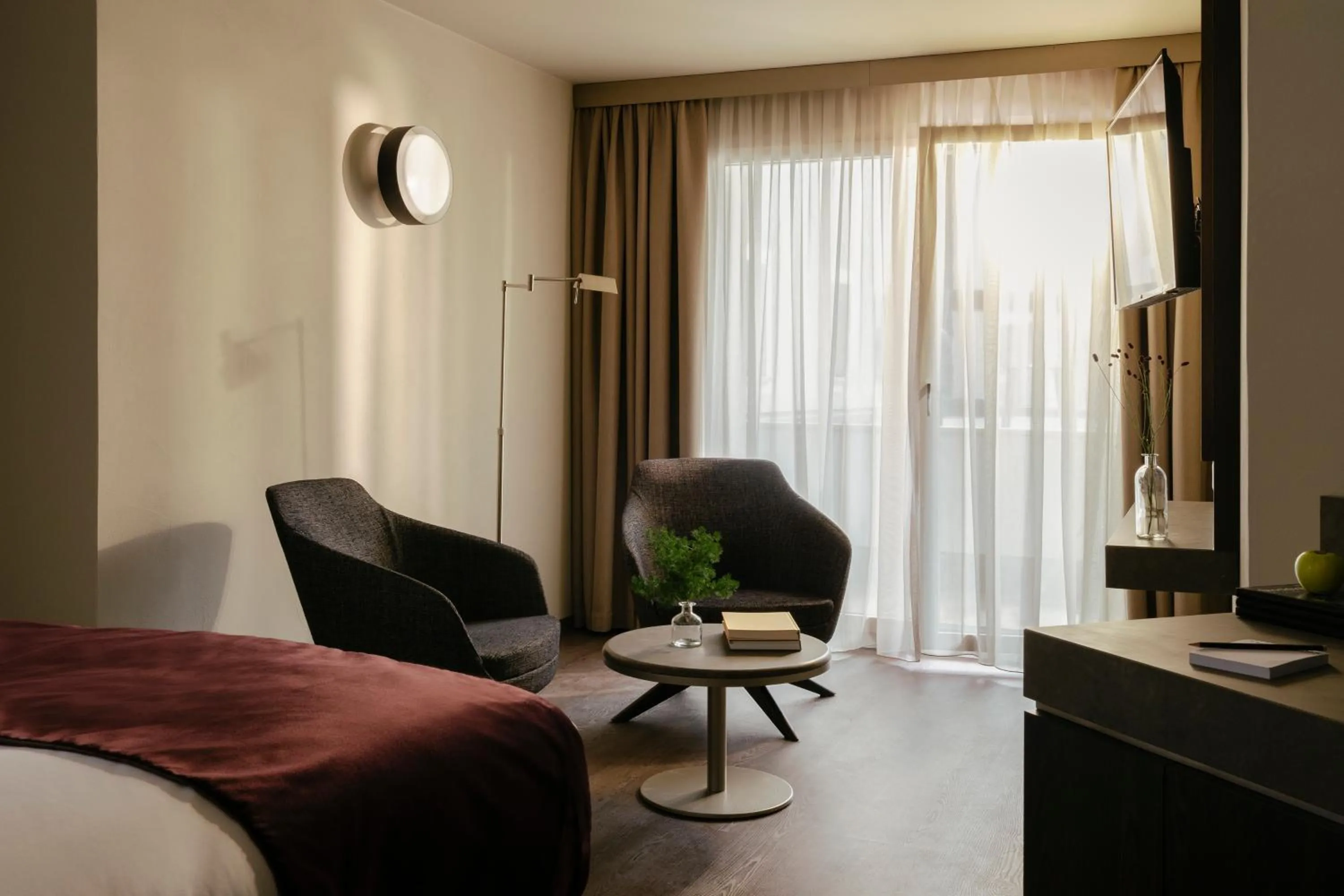 Photo of the whole room, Bed in SCHLOSS Zermatt - CBD & Adaptogenic Spa and Sport Hotel