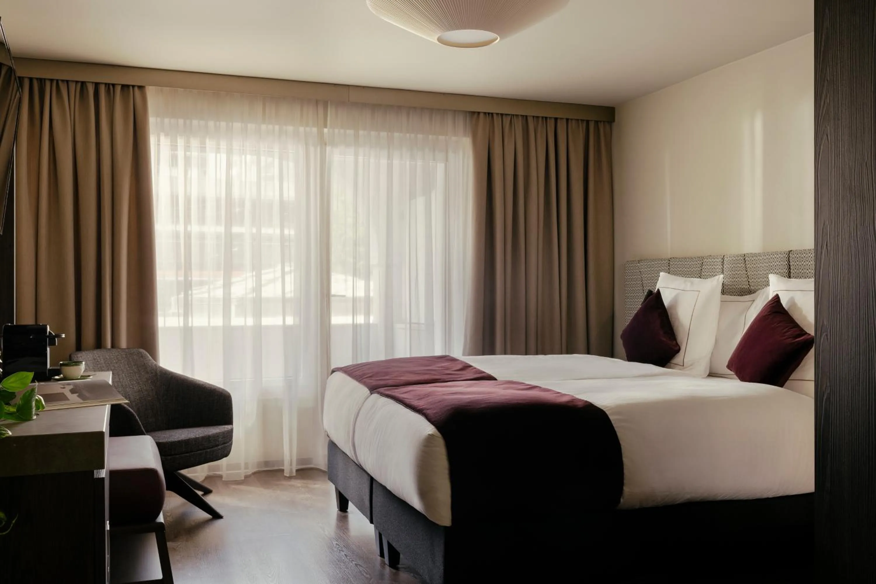 Bed in SCHLOSS Zermatt - CBD & Adaptogenic Spa and Sport Hotel