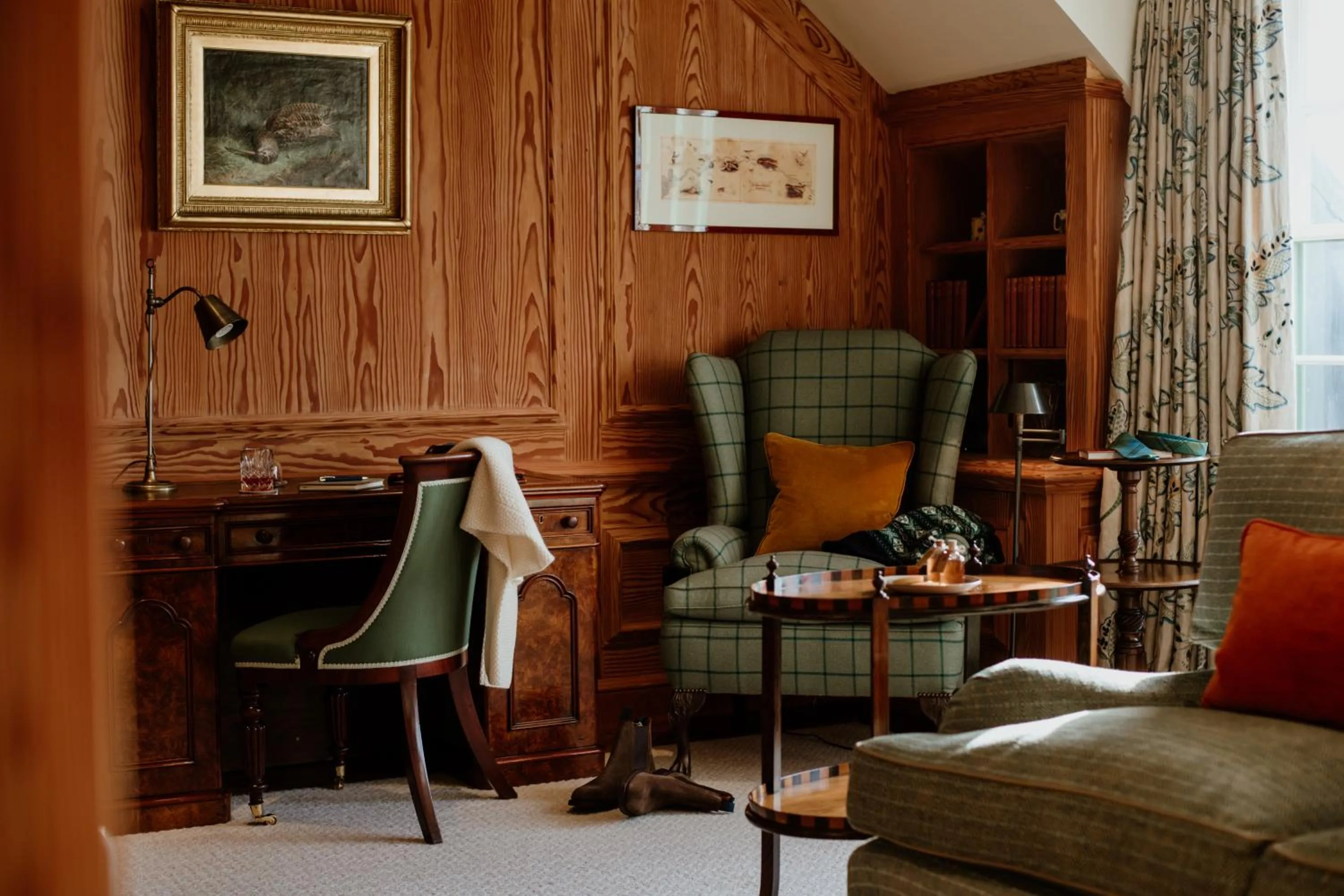 Living room in Links House at Royal Dornoch