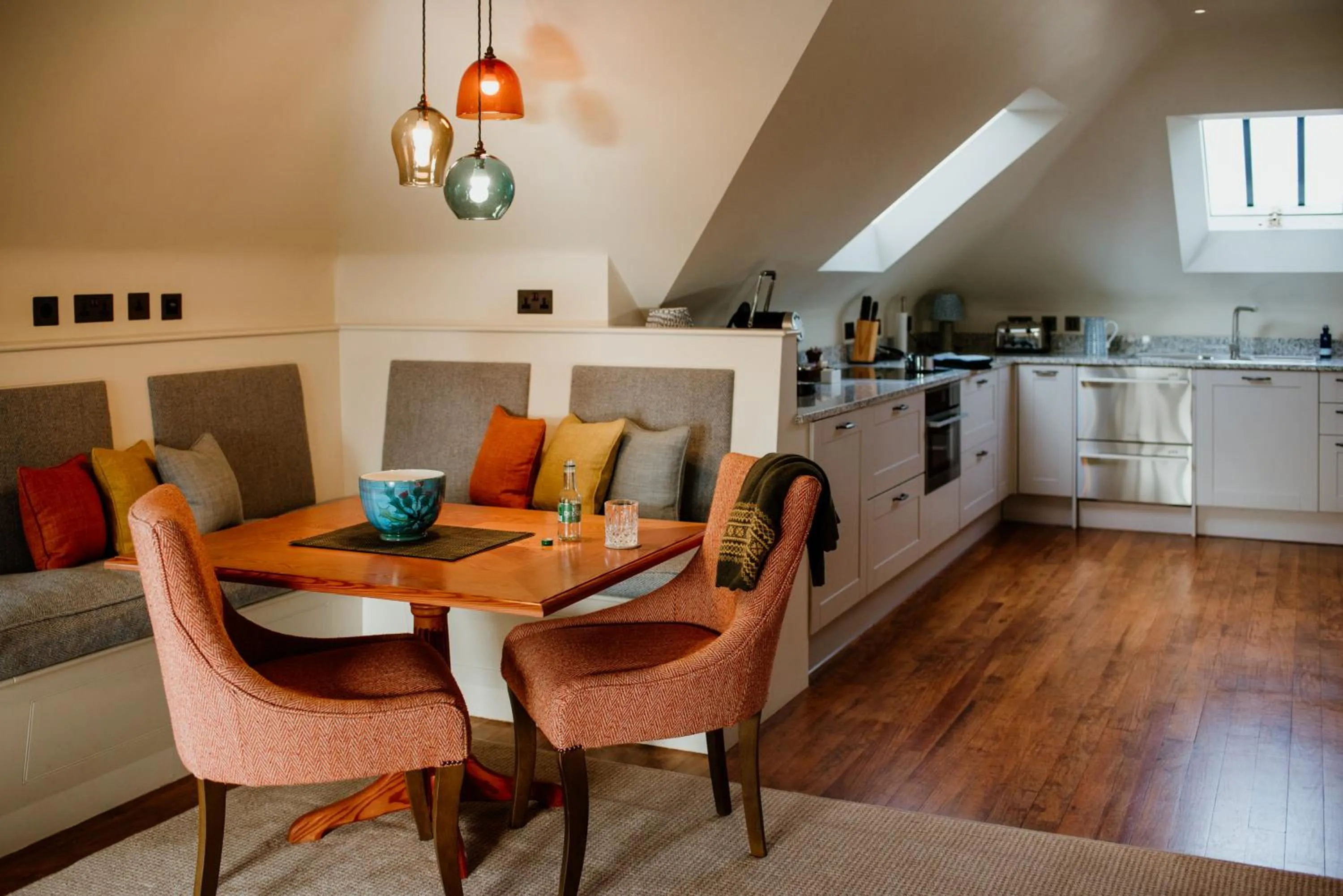 Seating area in Links House at Royal Dornoch