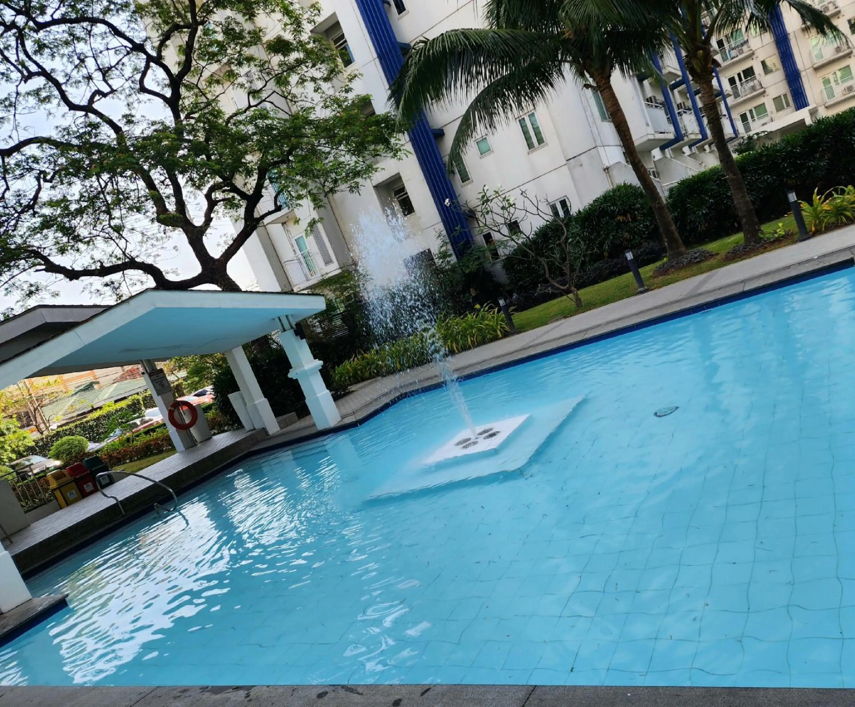 Swimming pool in High-Tech Studio at Grass Residences -2 persons only, Quezon City