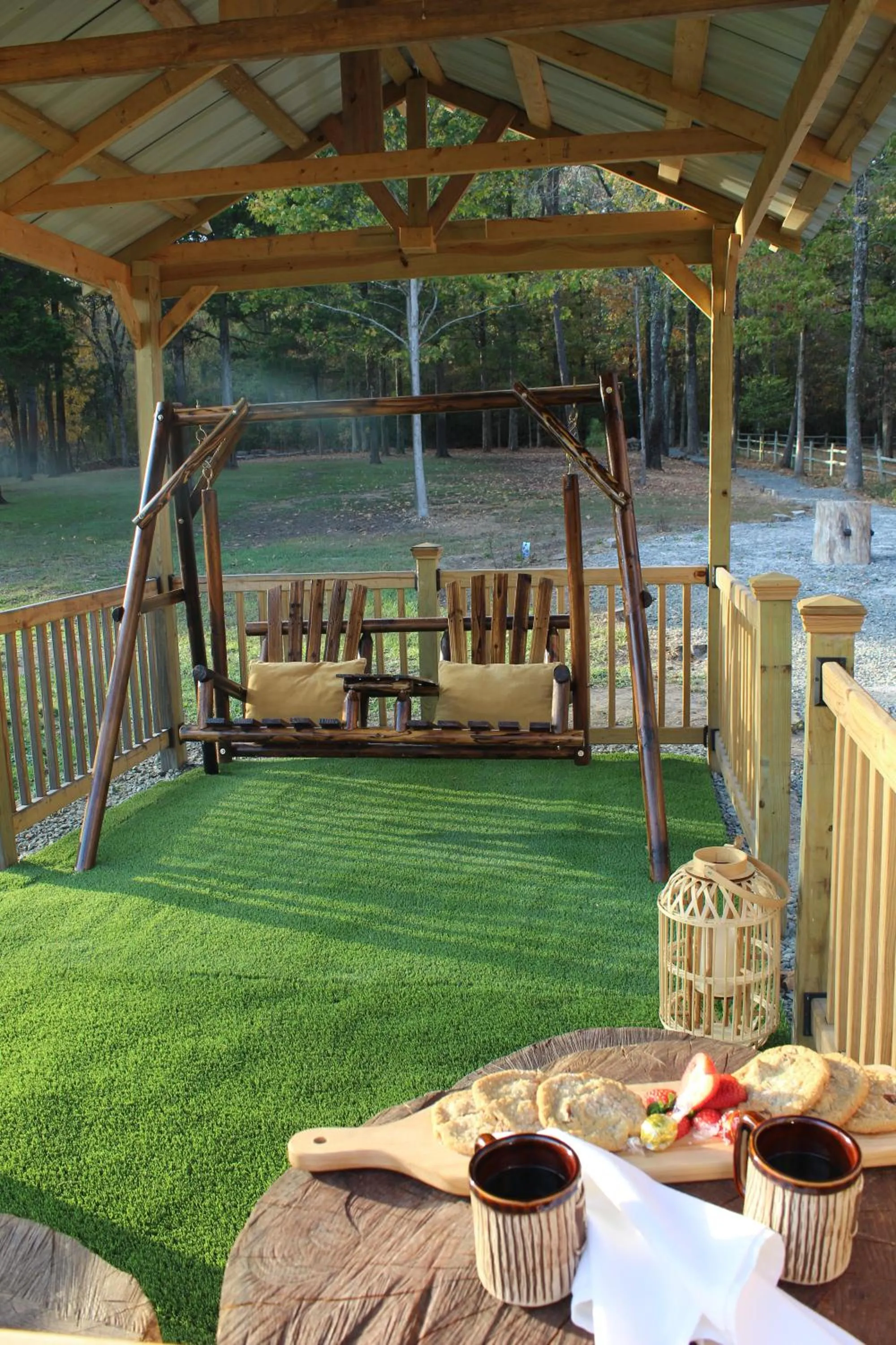 Seating area in Hilltop Manor B&B