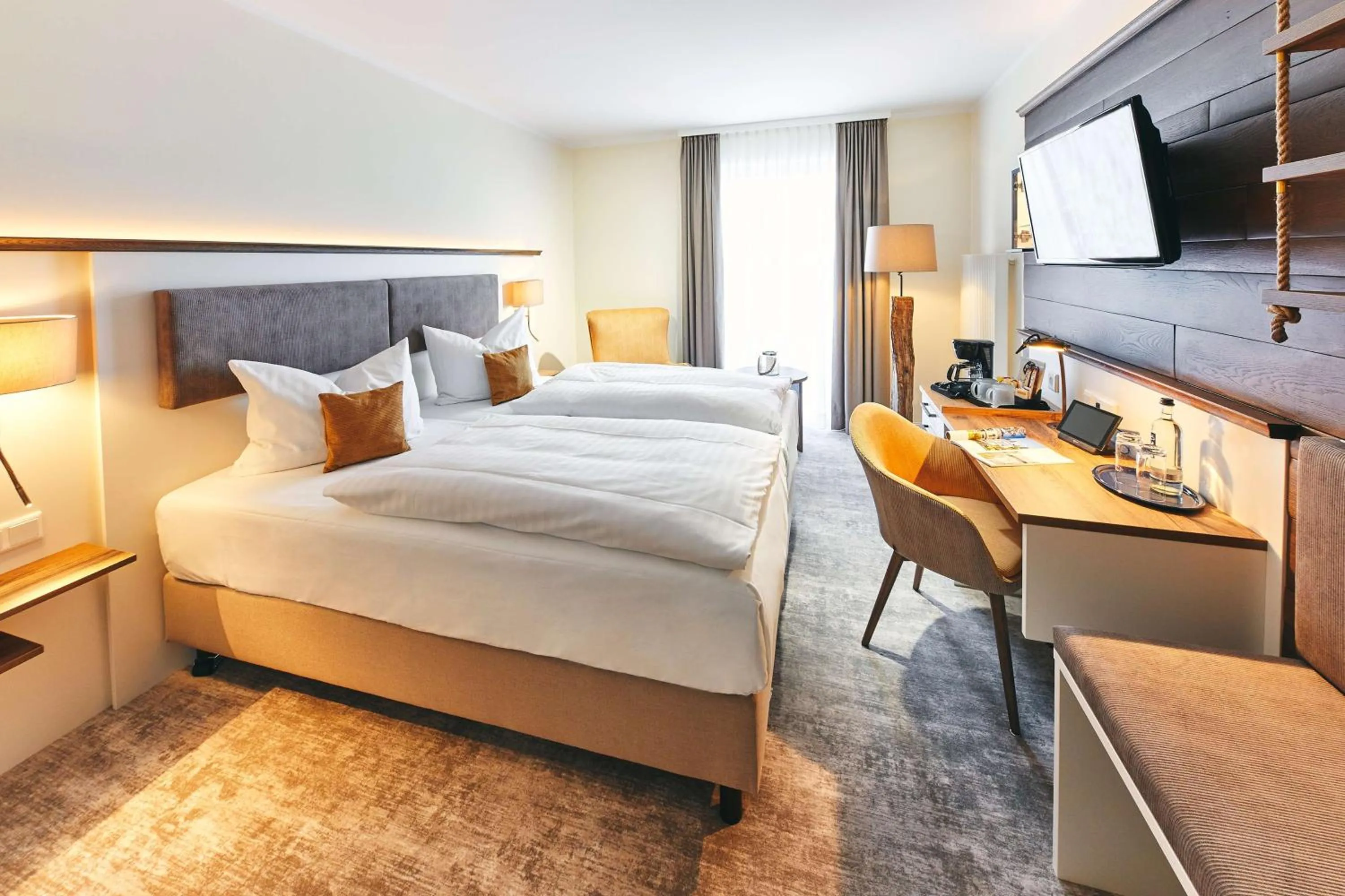 Bedroom, Bed in Dorint Strandresort & Spa Ostseebad Wustrow