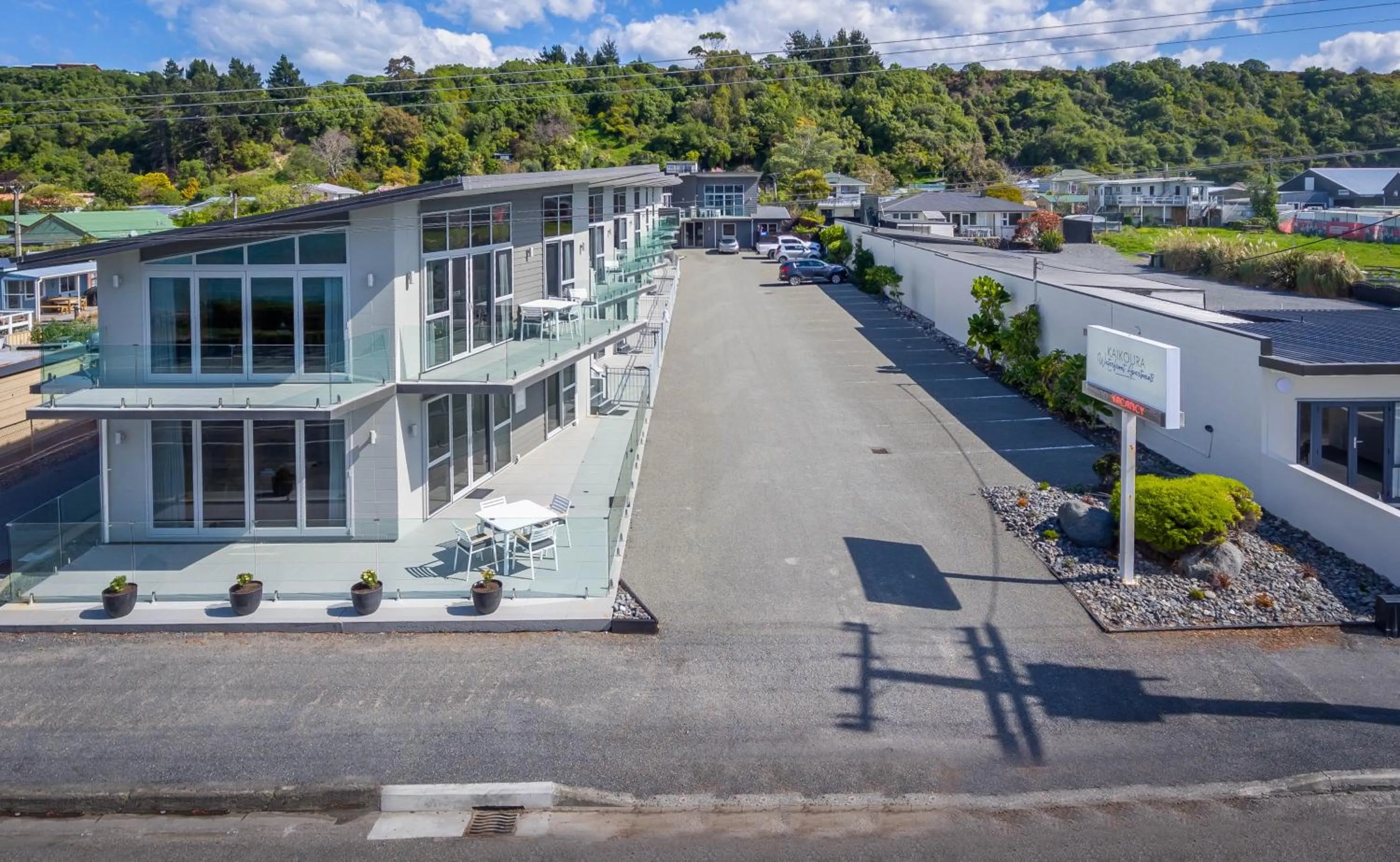 Facade/entrance in Kaikoura Waterfront Apartments