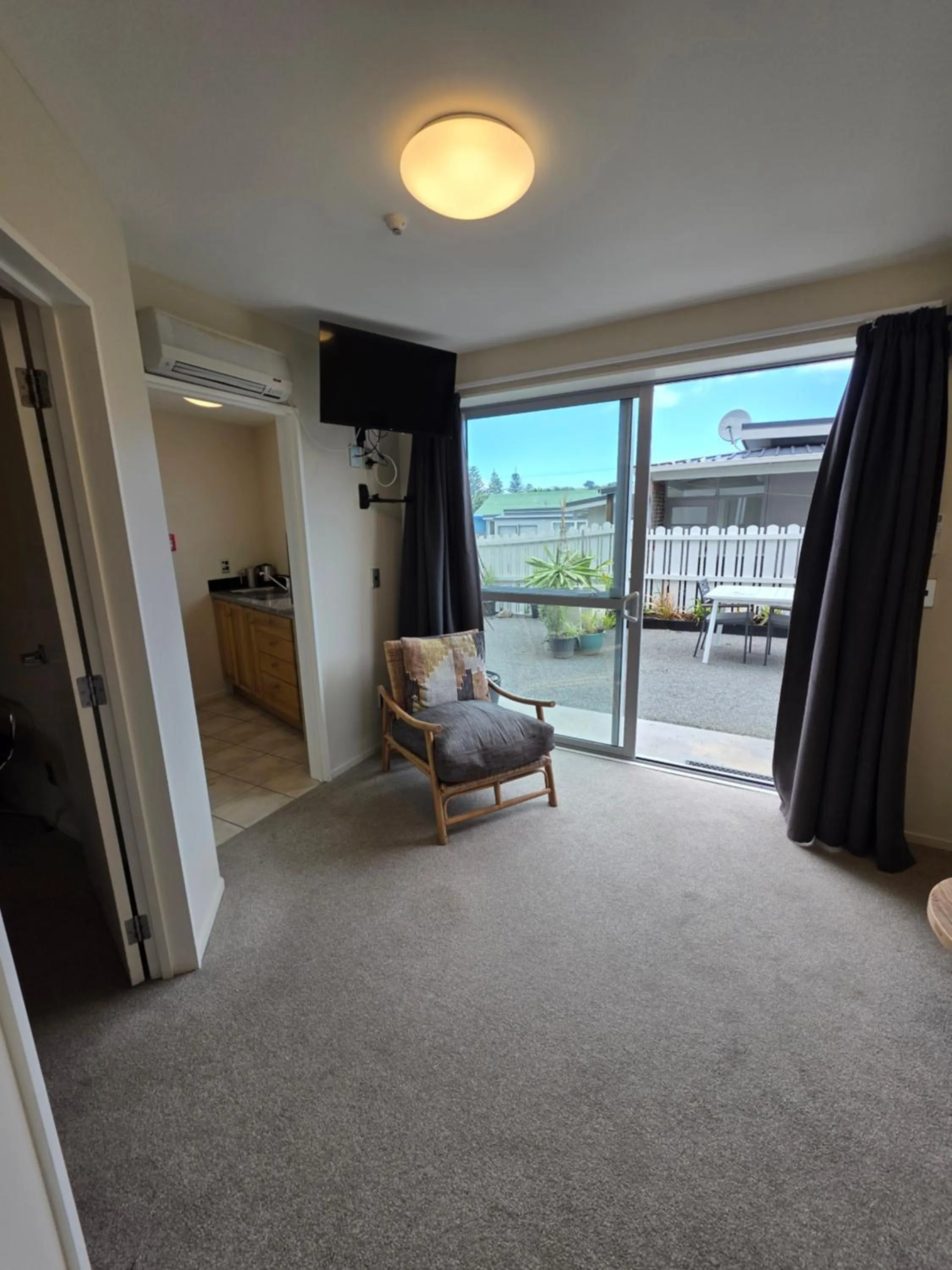 Living room in Kaikoura Waterfront Apartments