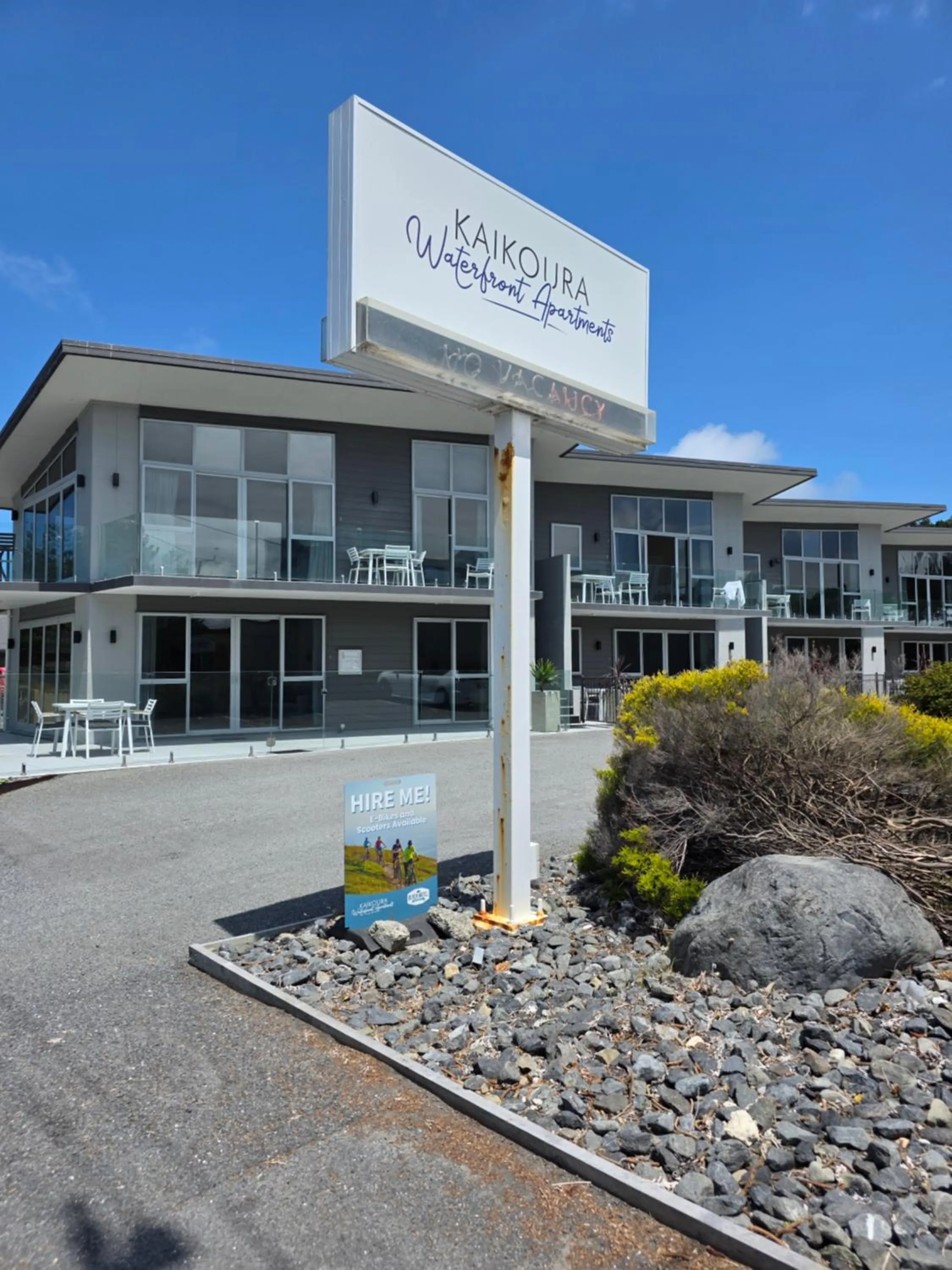 Property building in Kaikoura Waterfront Apartments