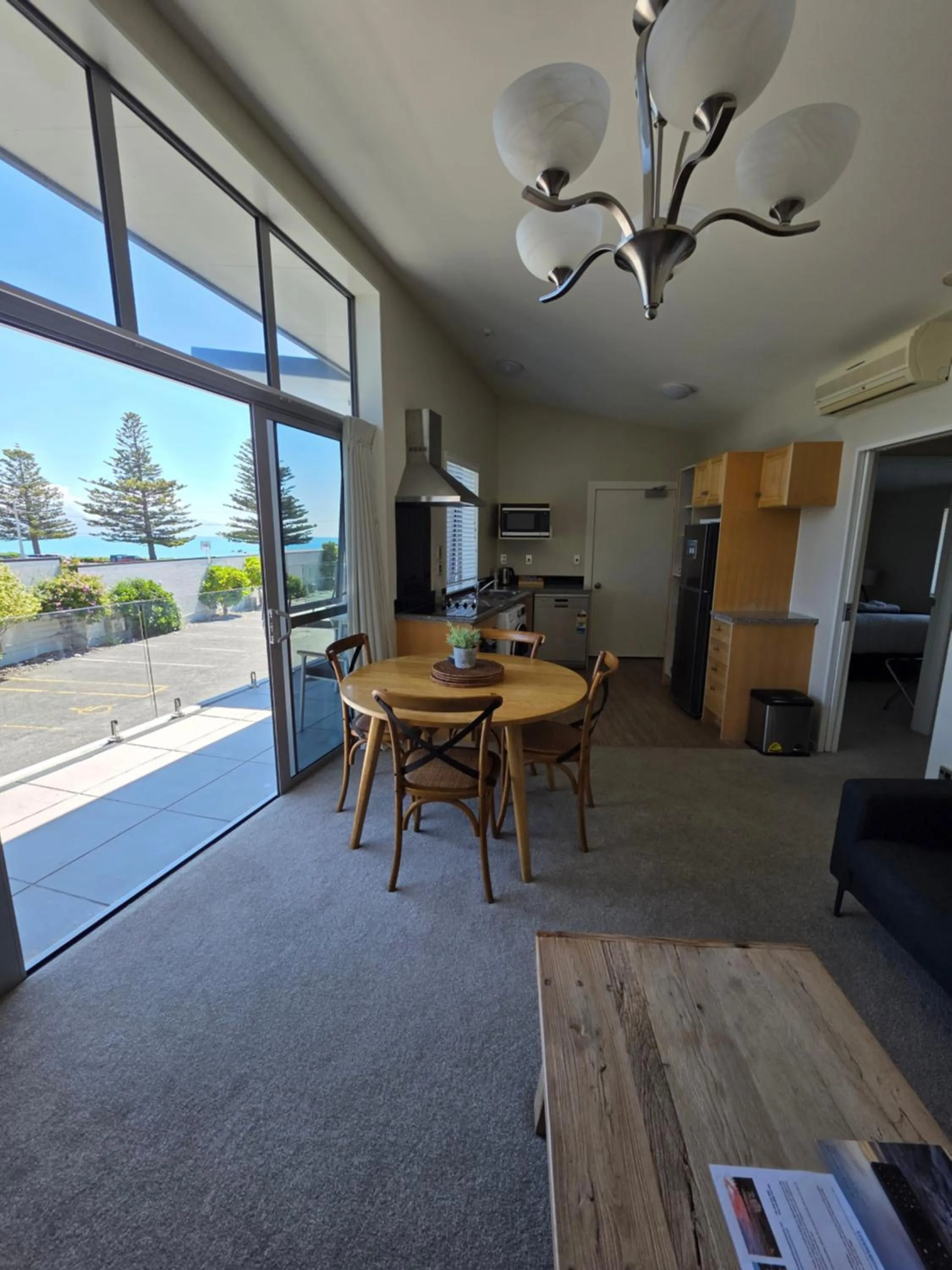 Kitchen or kitchenette in Kaikoura Waterfront Apartments