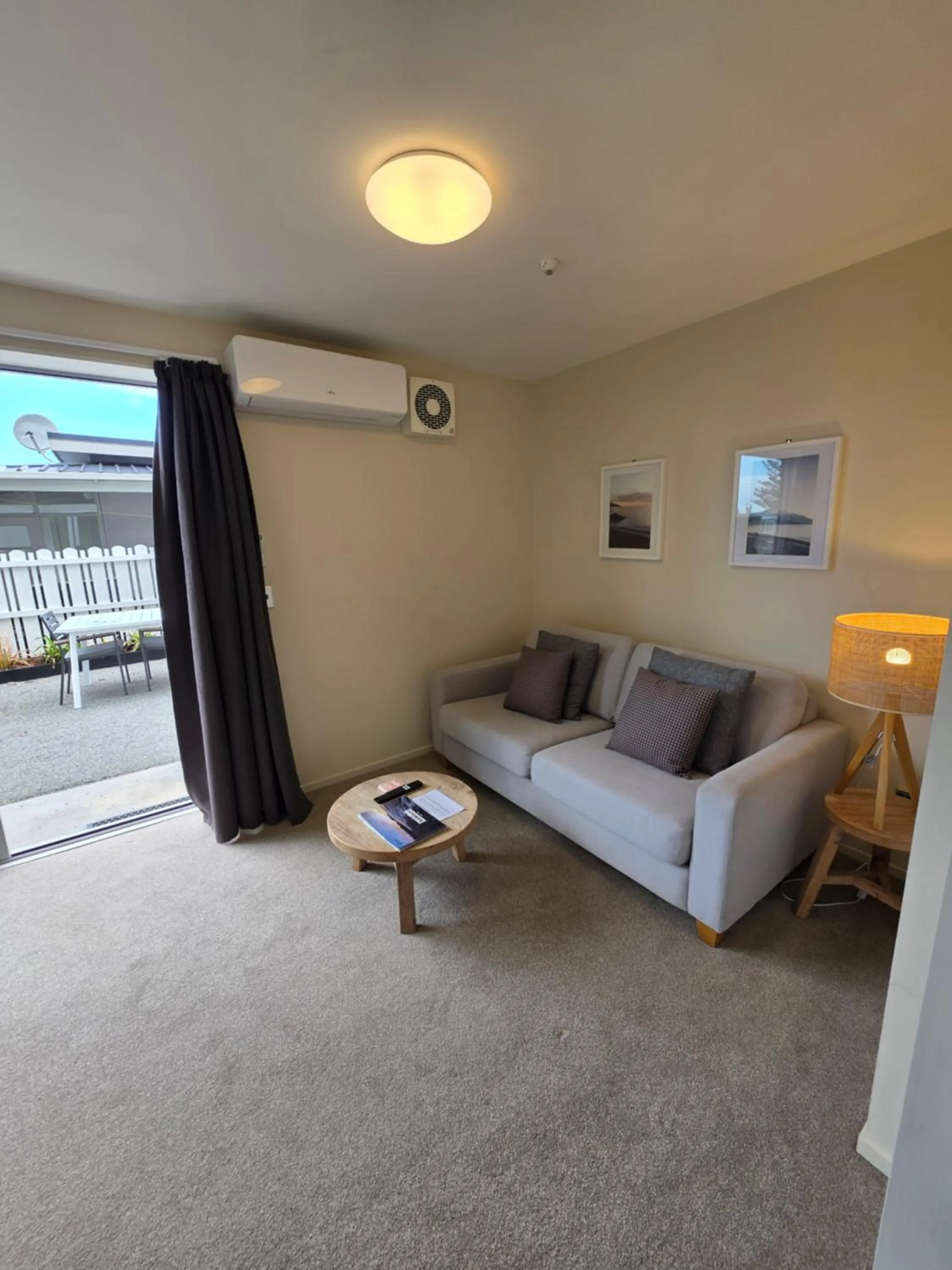 Living room in Kaikoura Waterfront Apartments