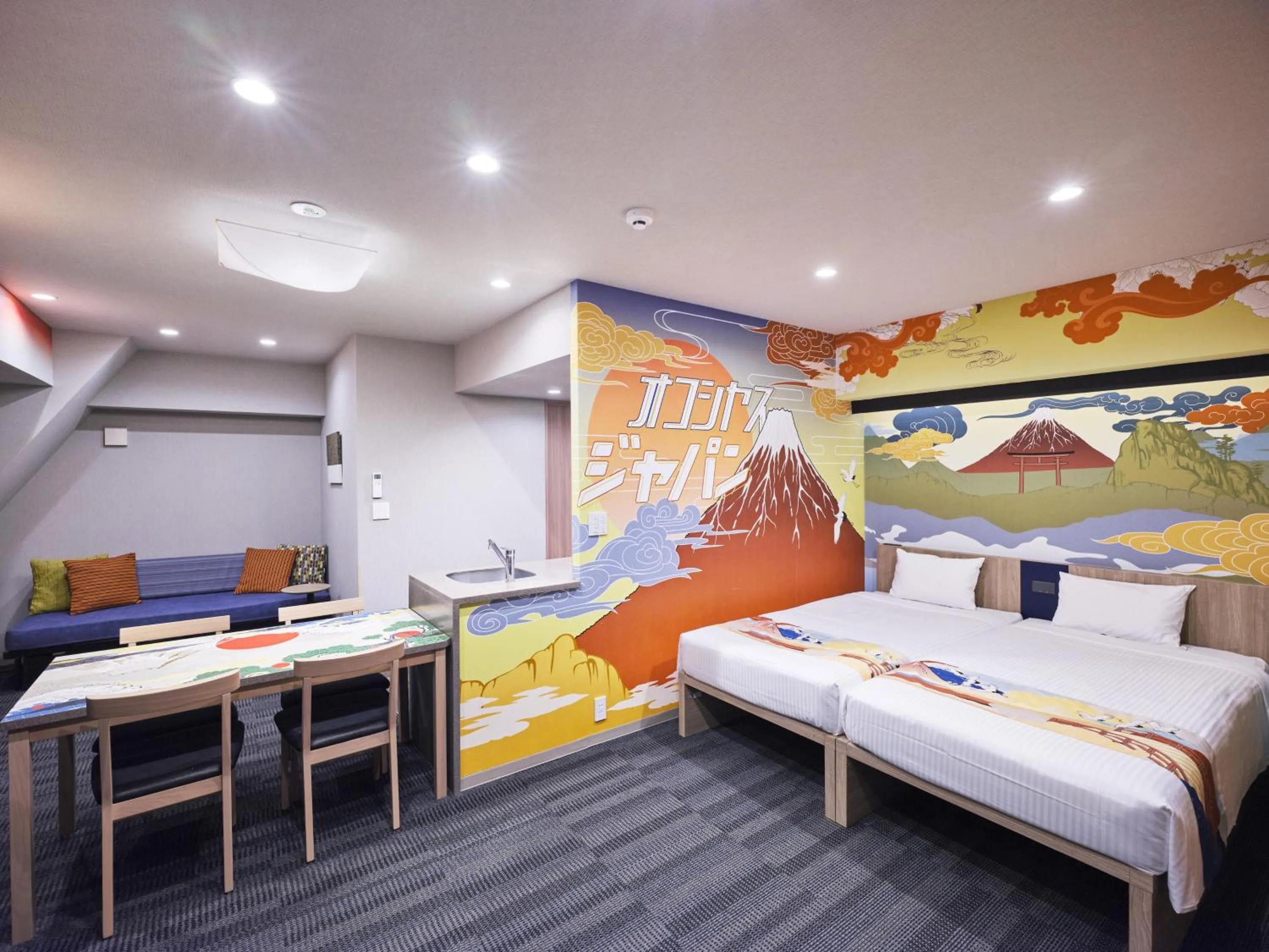 Bed in MONday Apart Premium HAMAMATSUCHO