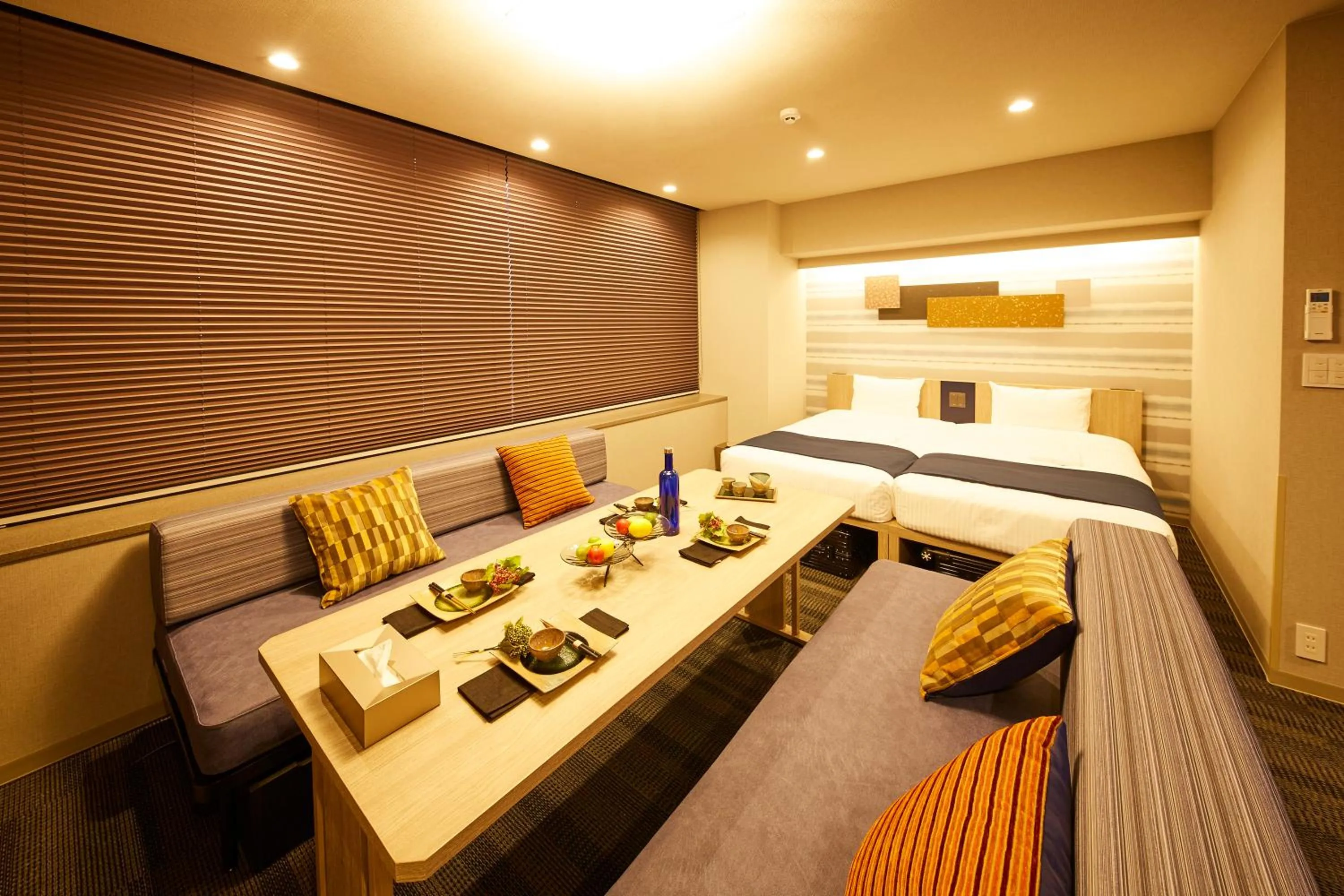 Photo of the whole room, Bed in MONday Apart Premium HAMAMATSUCHO