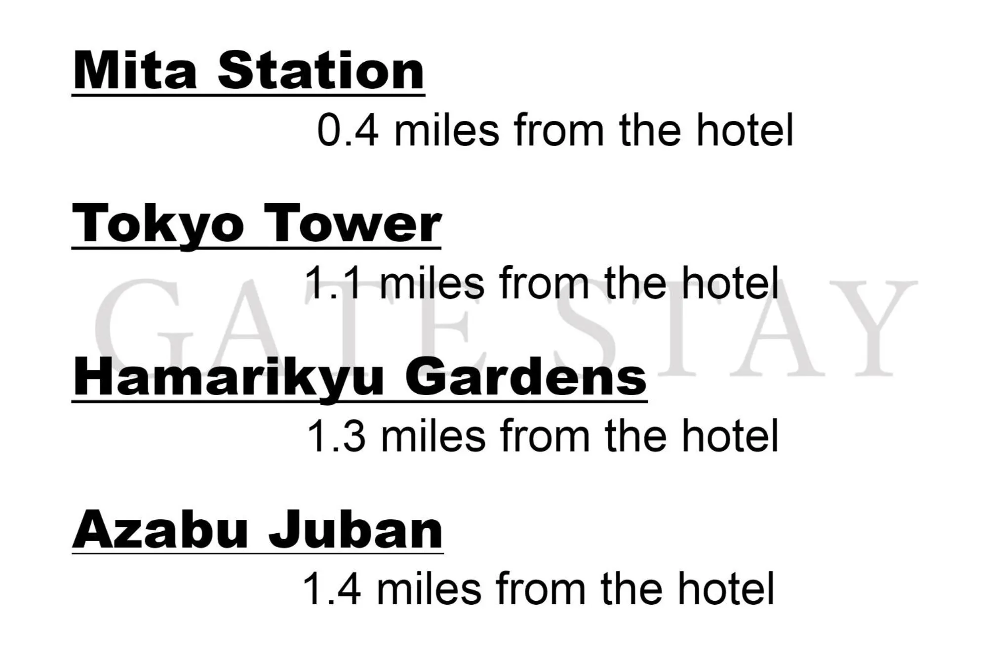 Nearby landmark in MONday Apart Premium HAMAMATSUCHO