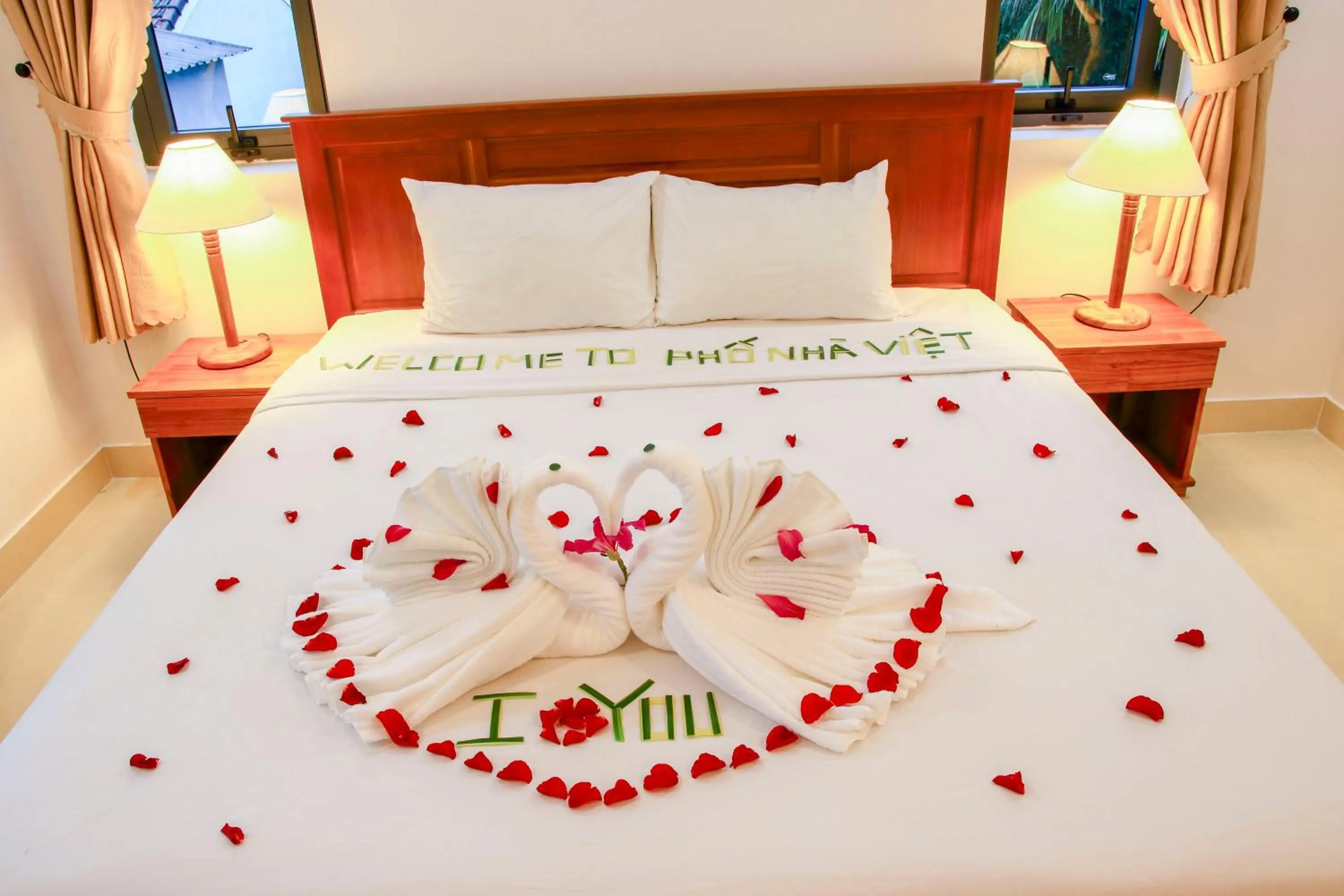 Bed in Hoi An Town Of Viet House Homestay