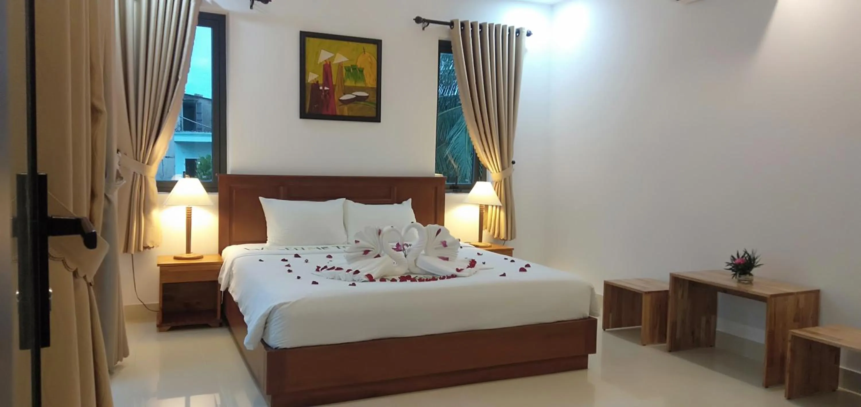 Bed in Hoi An Town Of Viet House Homestay