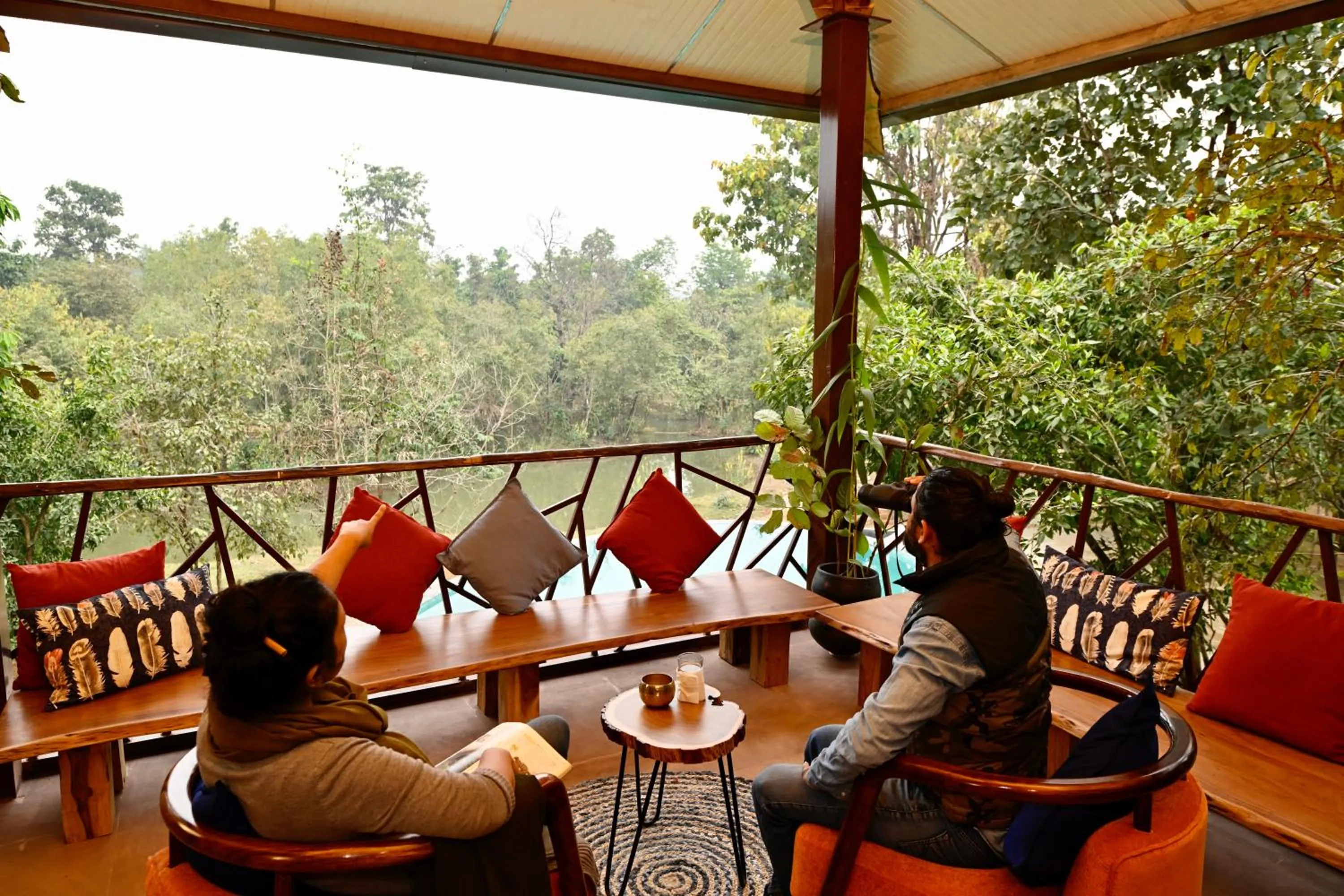 Balcony/Terrace in Kanha Jungle Camp