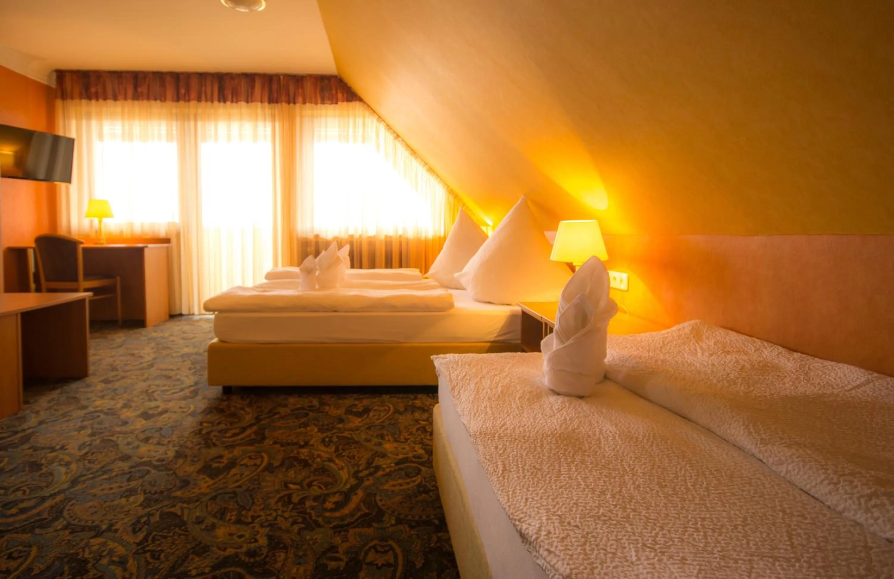 Photo of the whole room, Bed in Hotel-Restaurant Alpha
