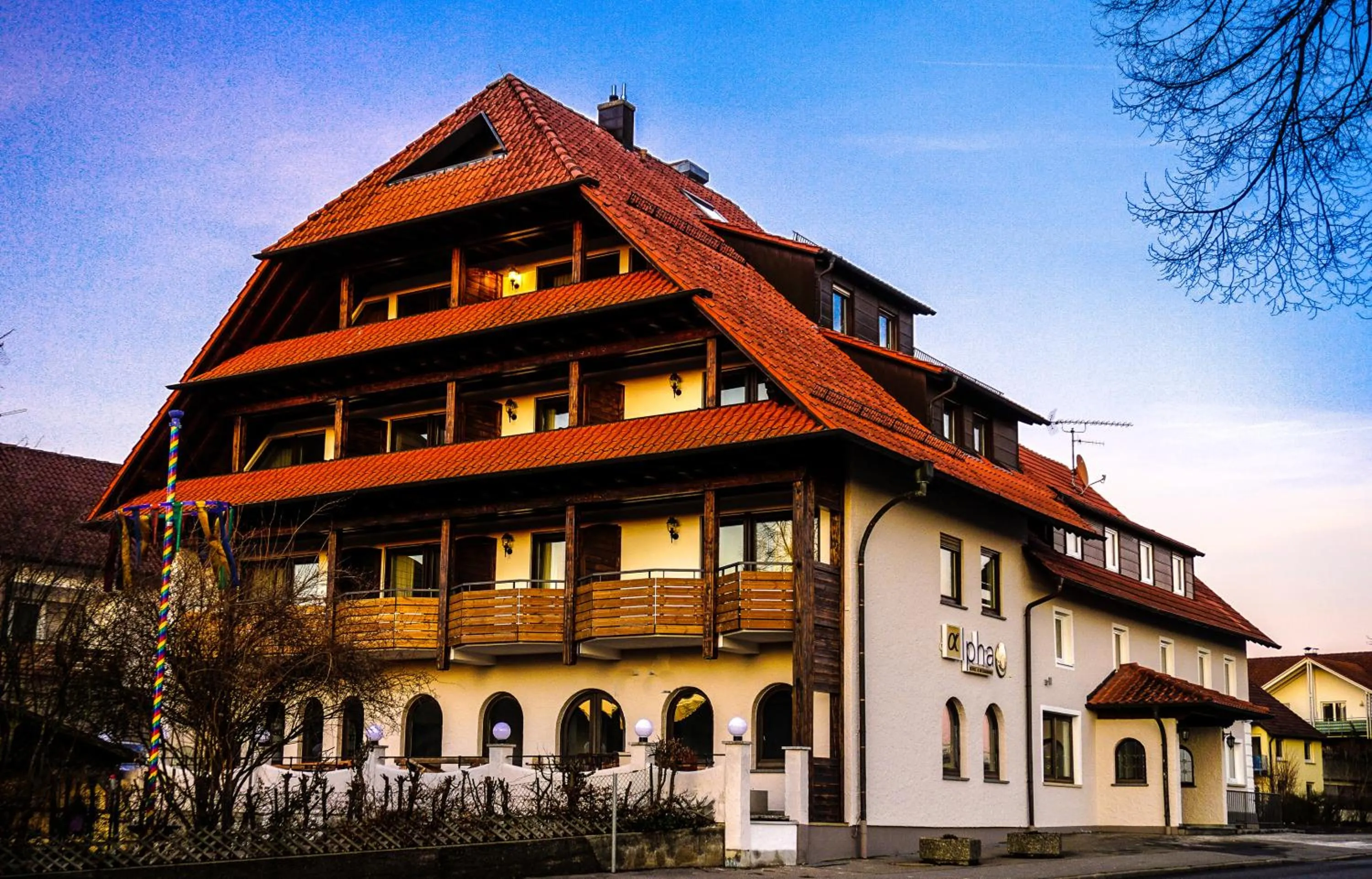 Property building in Hotel-Restaurant Alpha