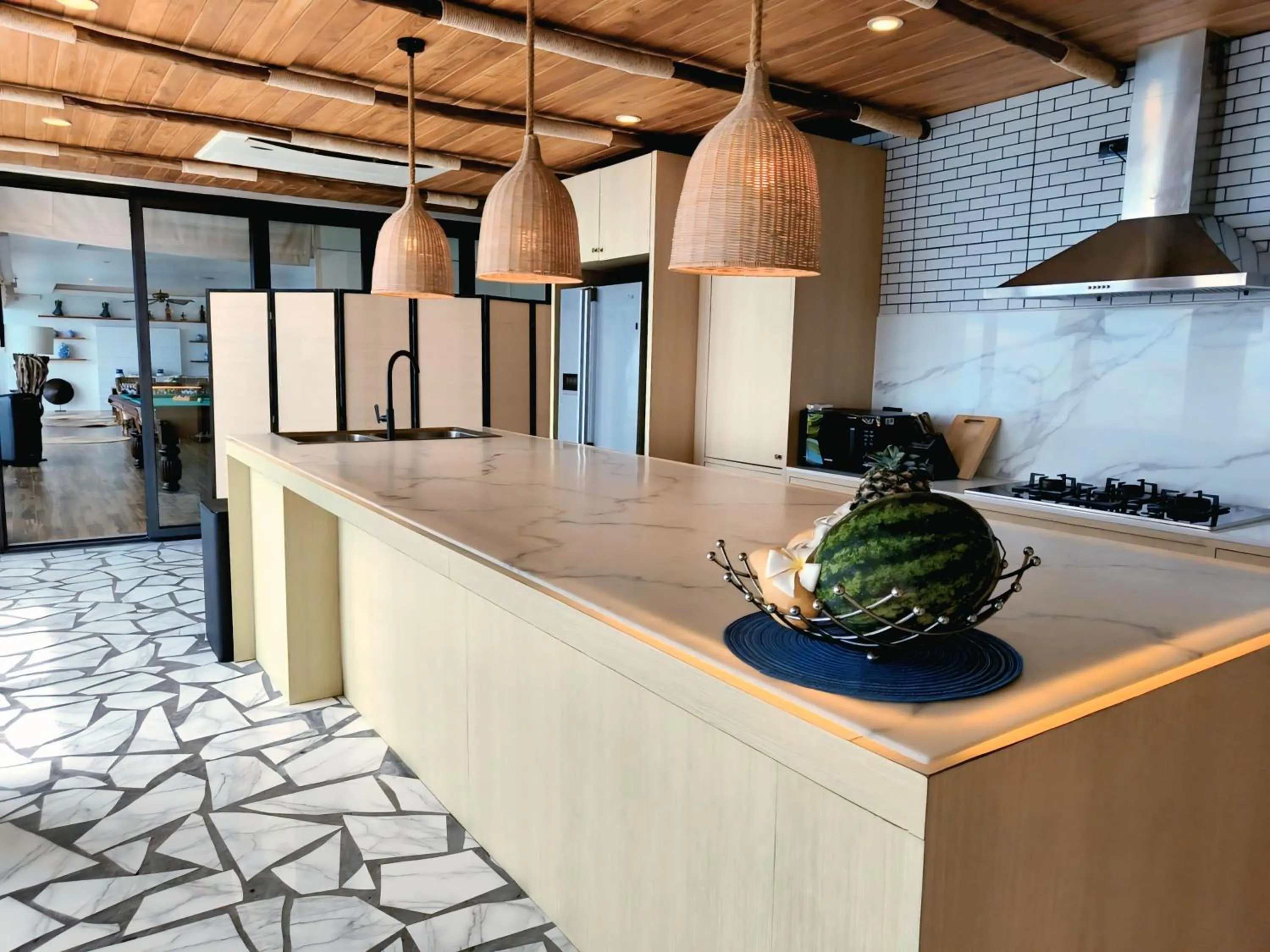 kitchen in Villa Samayra - An Oceanfront Pool Villa, Koh Samui