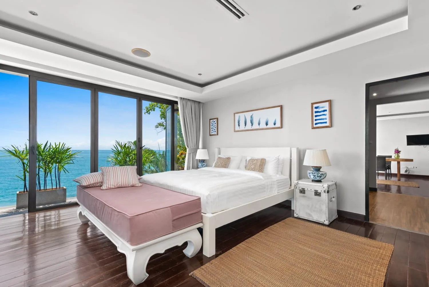 Bed in Villa Samayra - An Oceanfront Pool Villa, Koh Samui