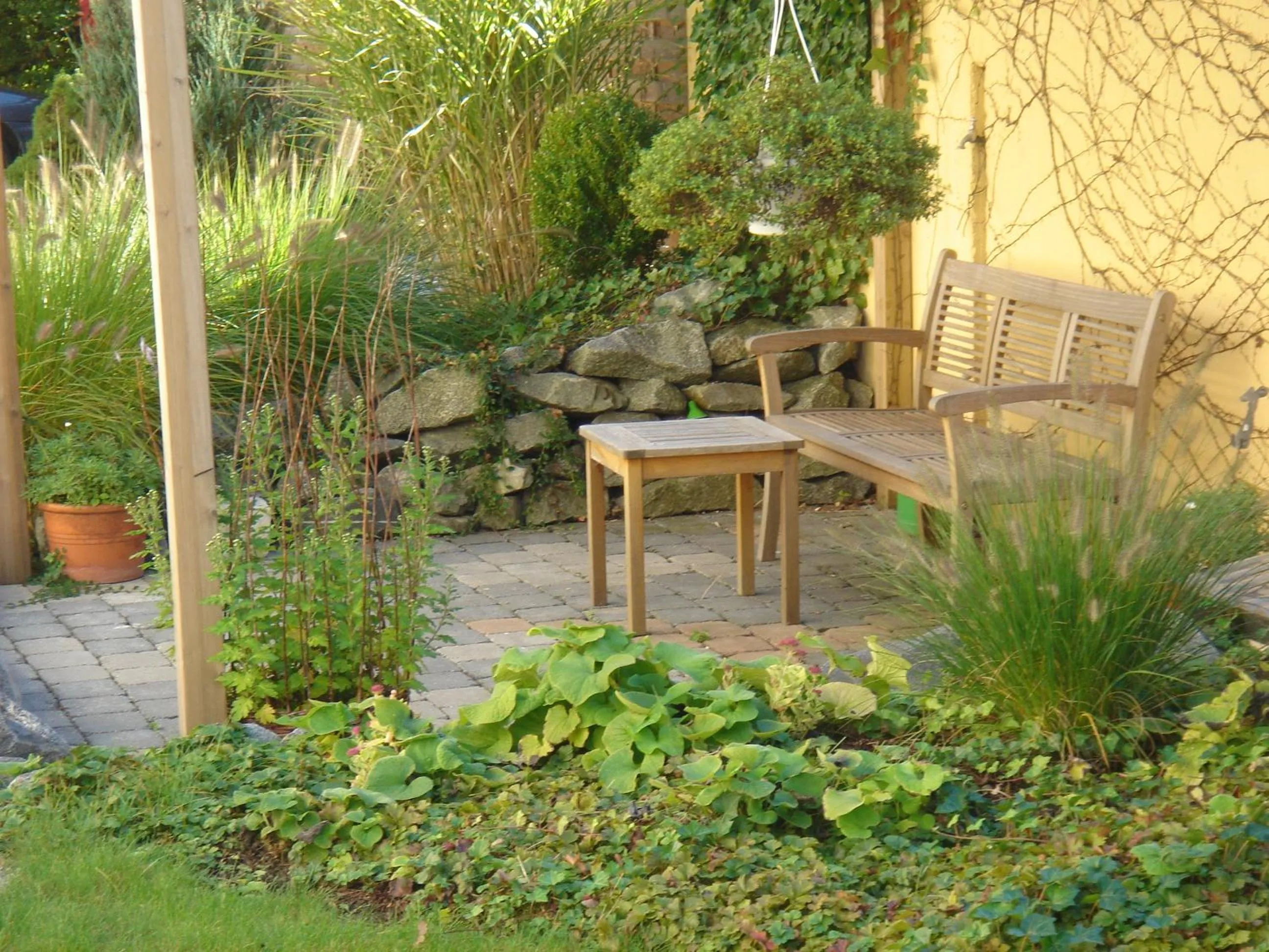 Garden in Aparthotel Christine