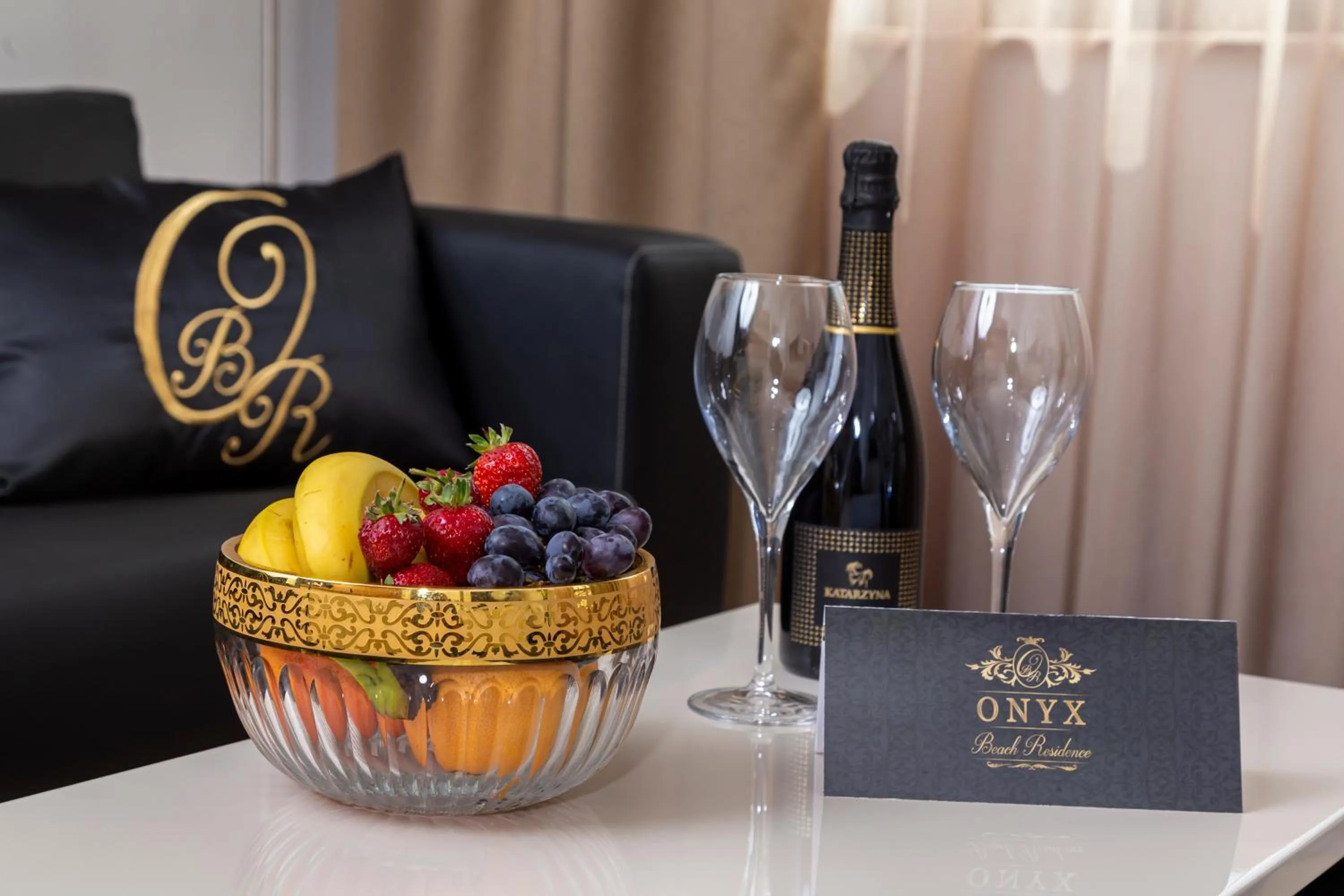 Living room in Onyx Beach Residence - Free Beach Access & Parking