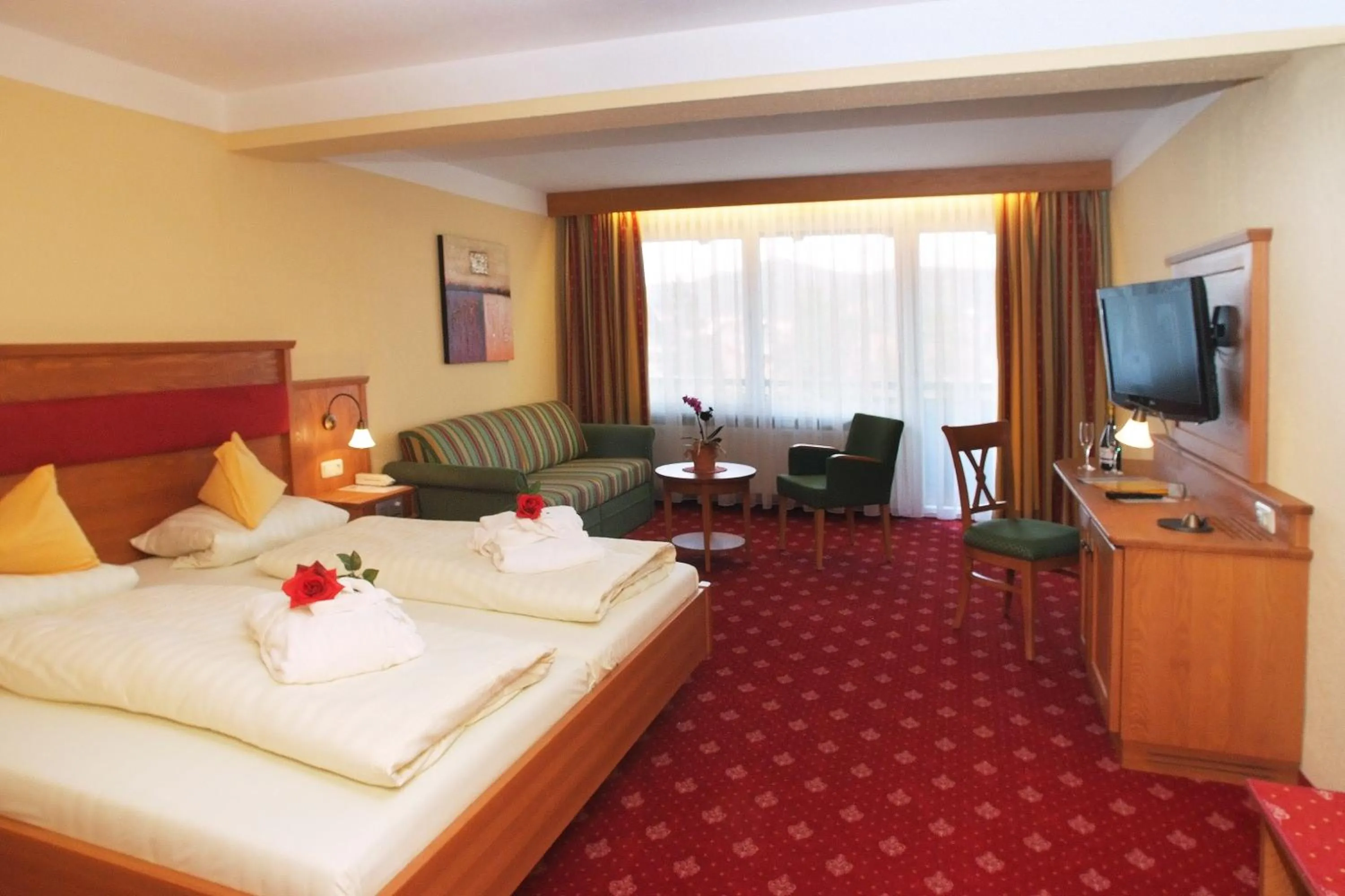 Bed in Ferienhotel Hubertus