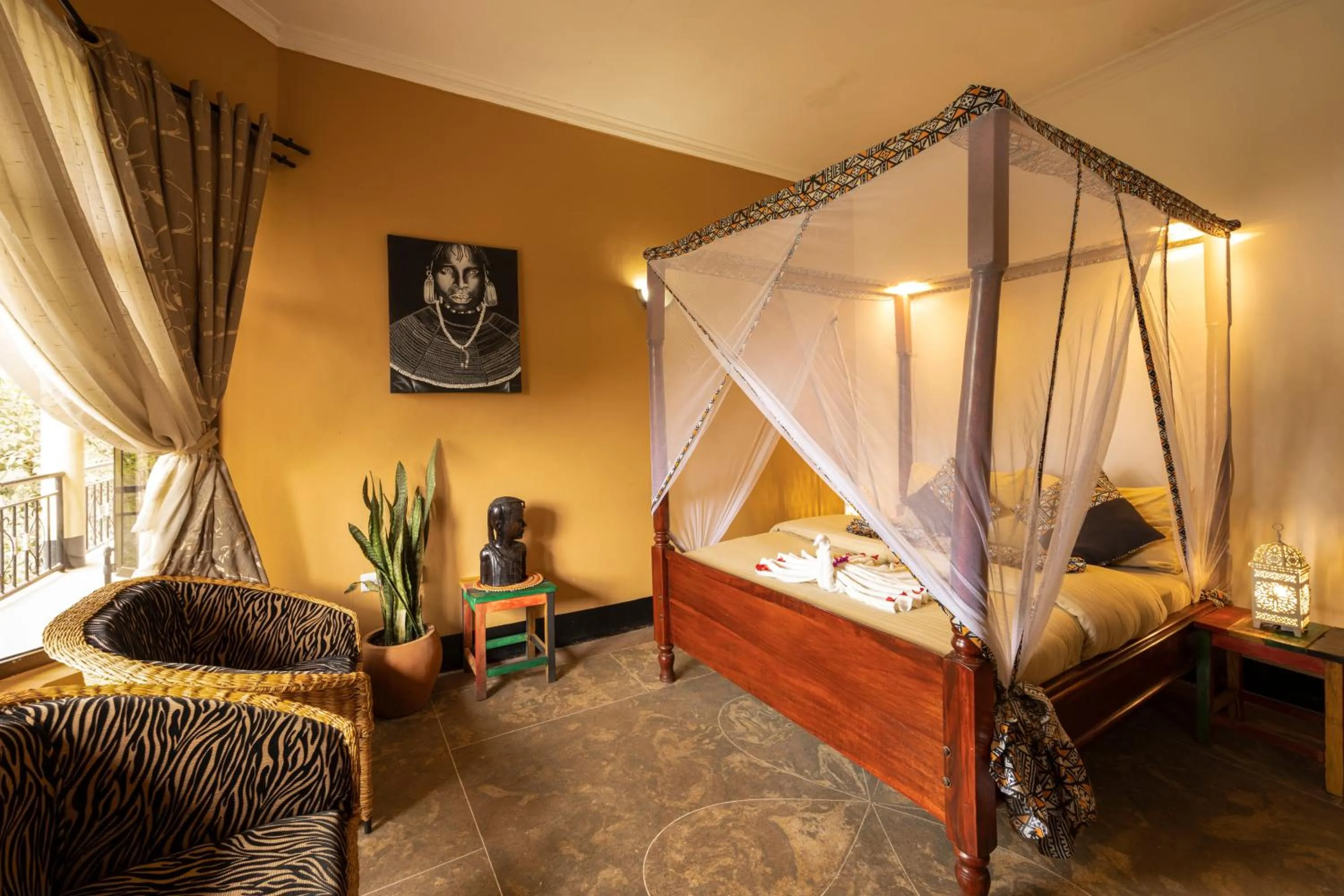 Bedroom, Bed in Africa Safari Arusha