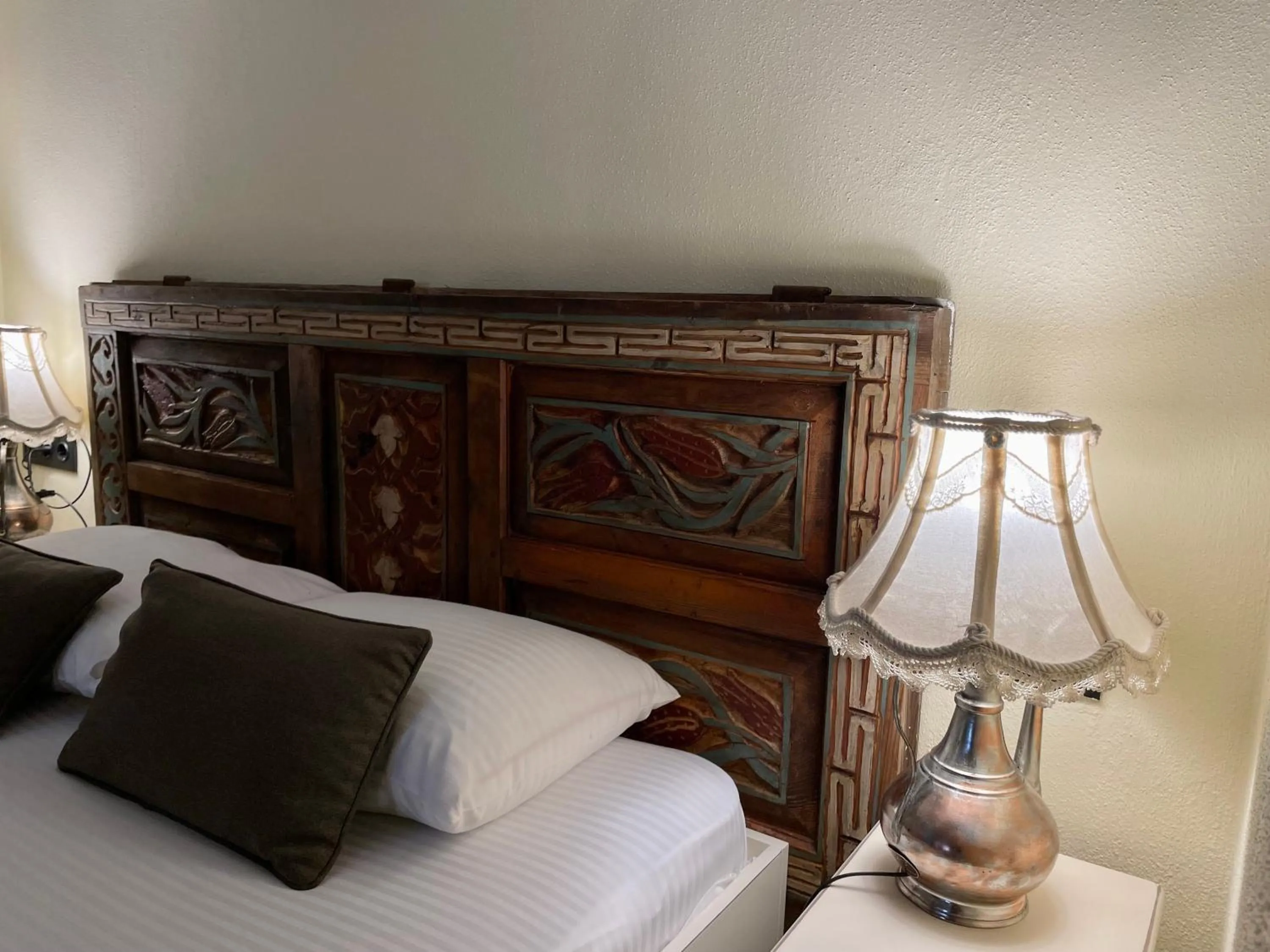 Bed in Urla Taş Konak Otel