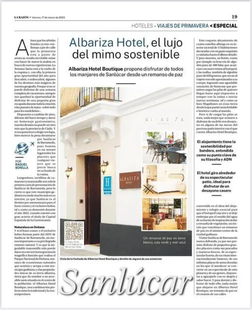 Text overlay in Albariza Hotel Boutique