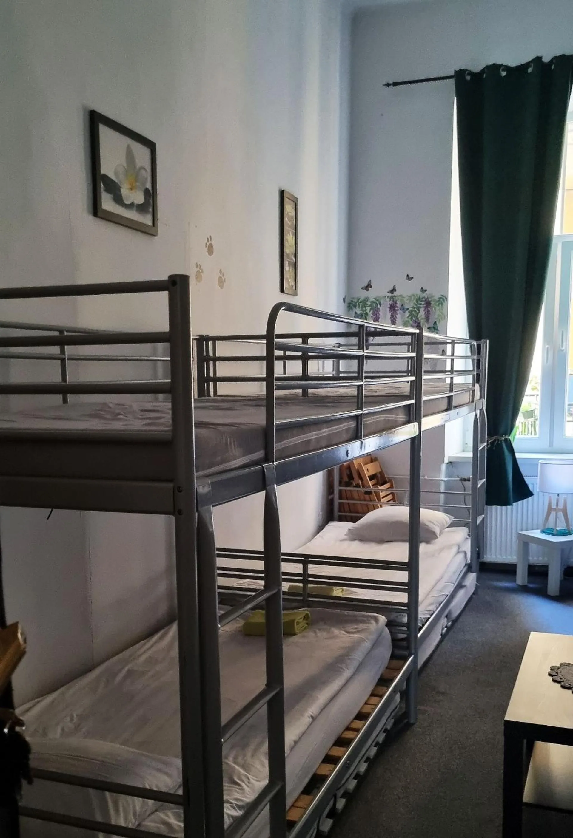 Photo of the whole room, Bed in Green Cat Rooms