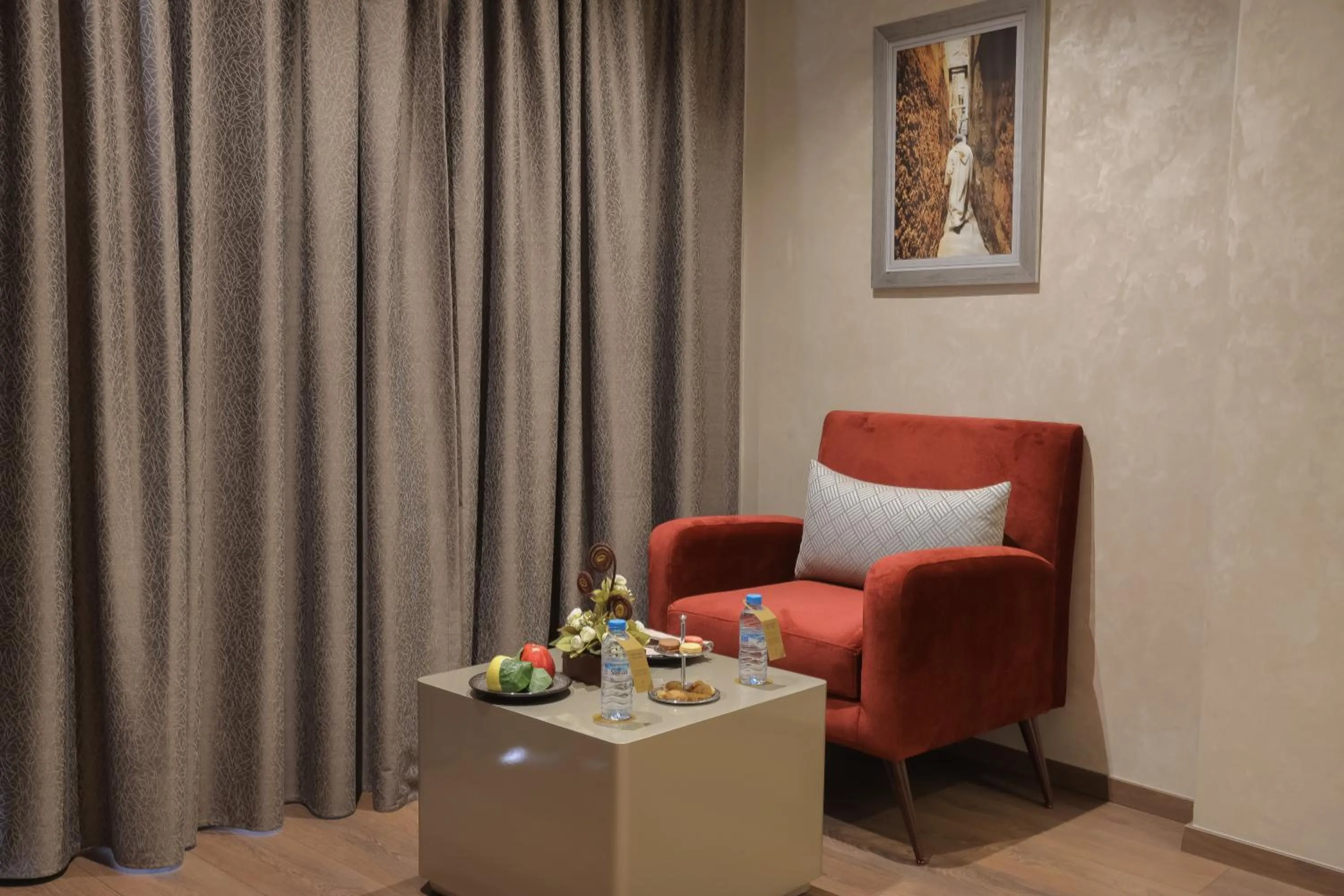 Seating area in Nour Plazza Hotel