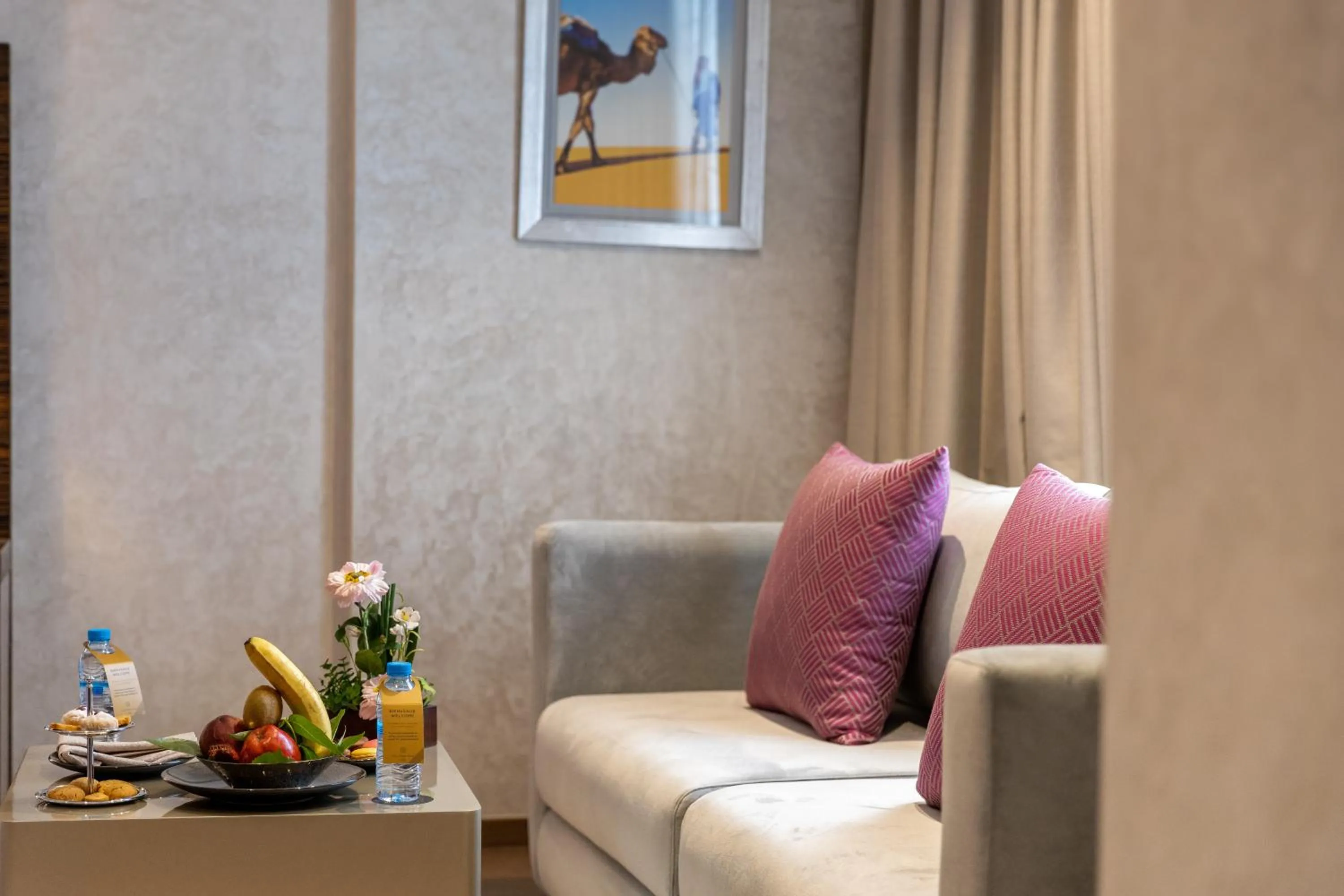 Seating area in Nour Plazza Hotel