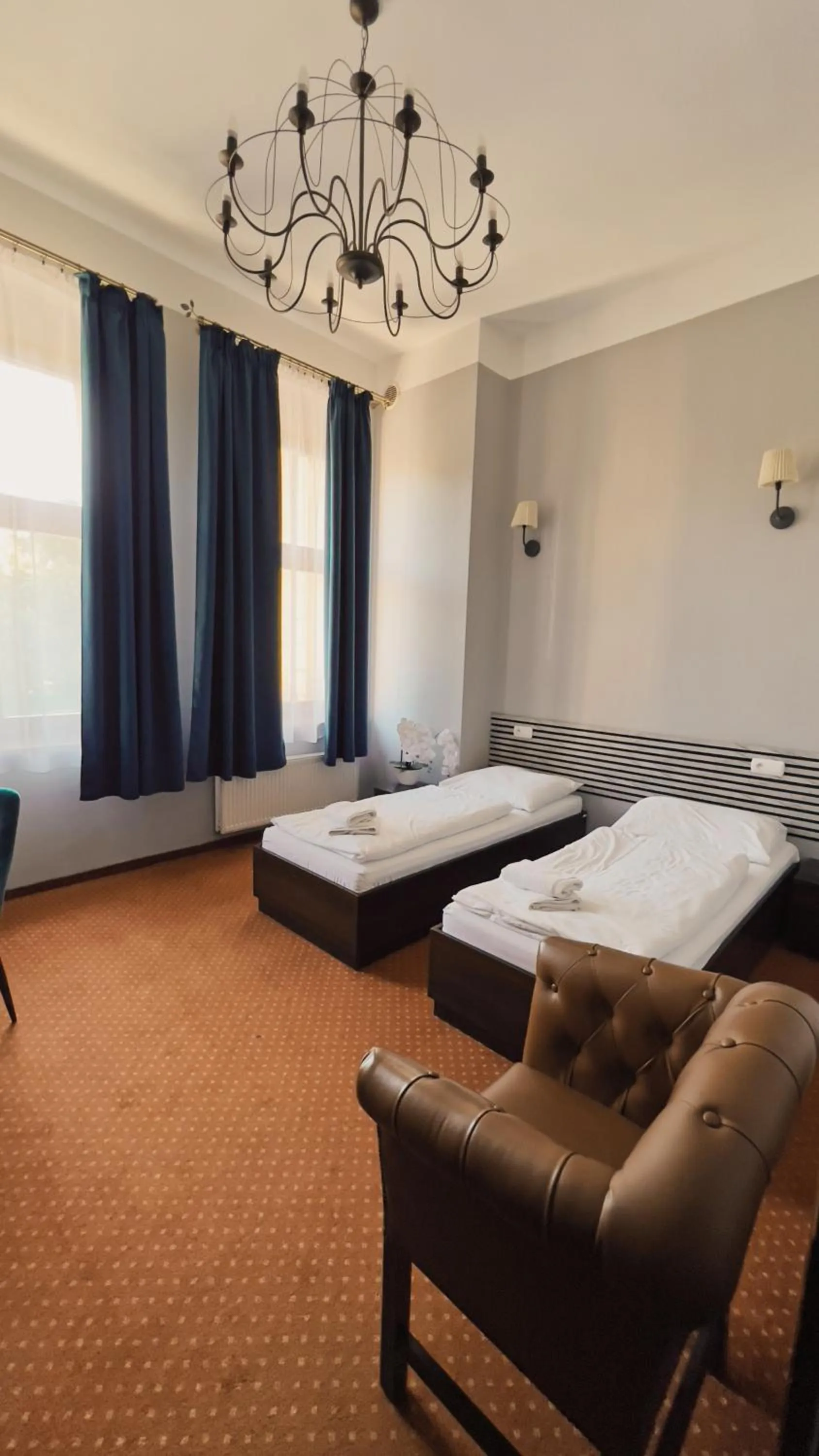 Bed in Legnicki Browar Książęcy Hotel i Restauracja