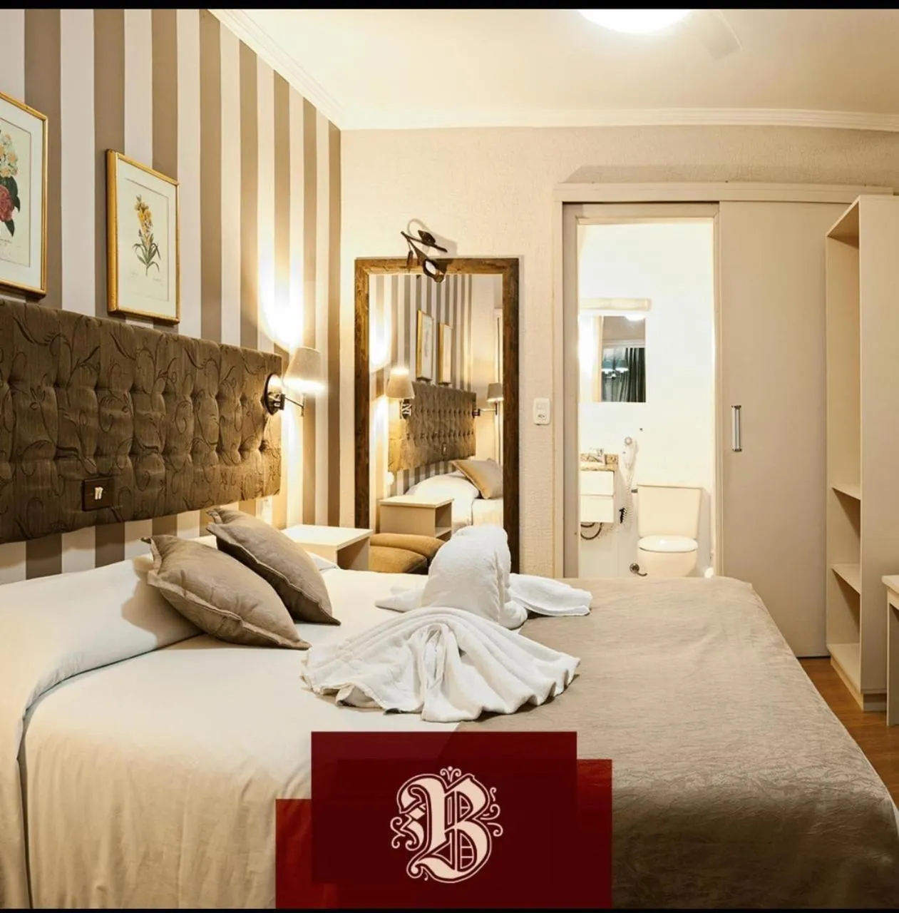 Bed in Bellagio Mini Resort - no coração de Gramado