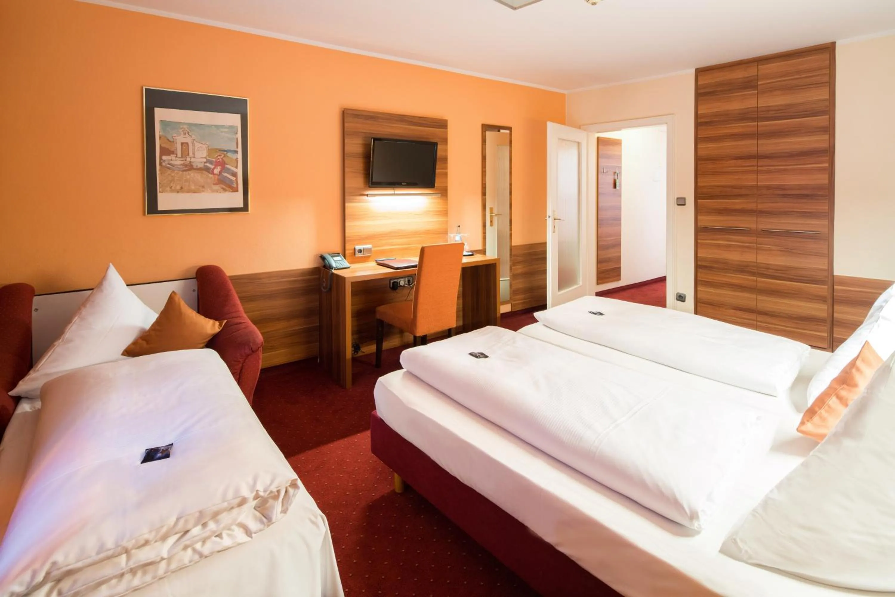 Bed in Hotel Isartor