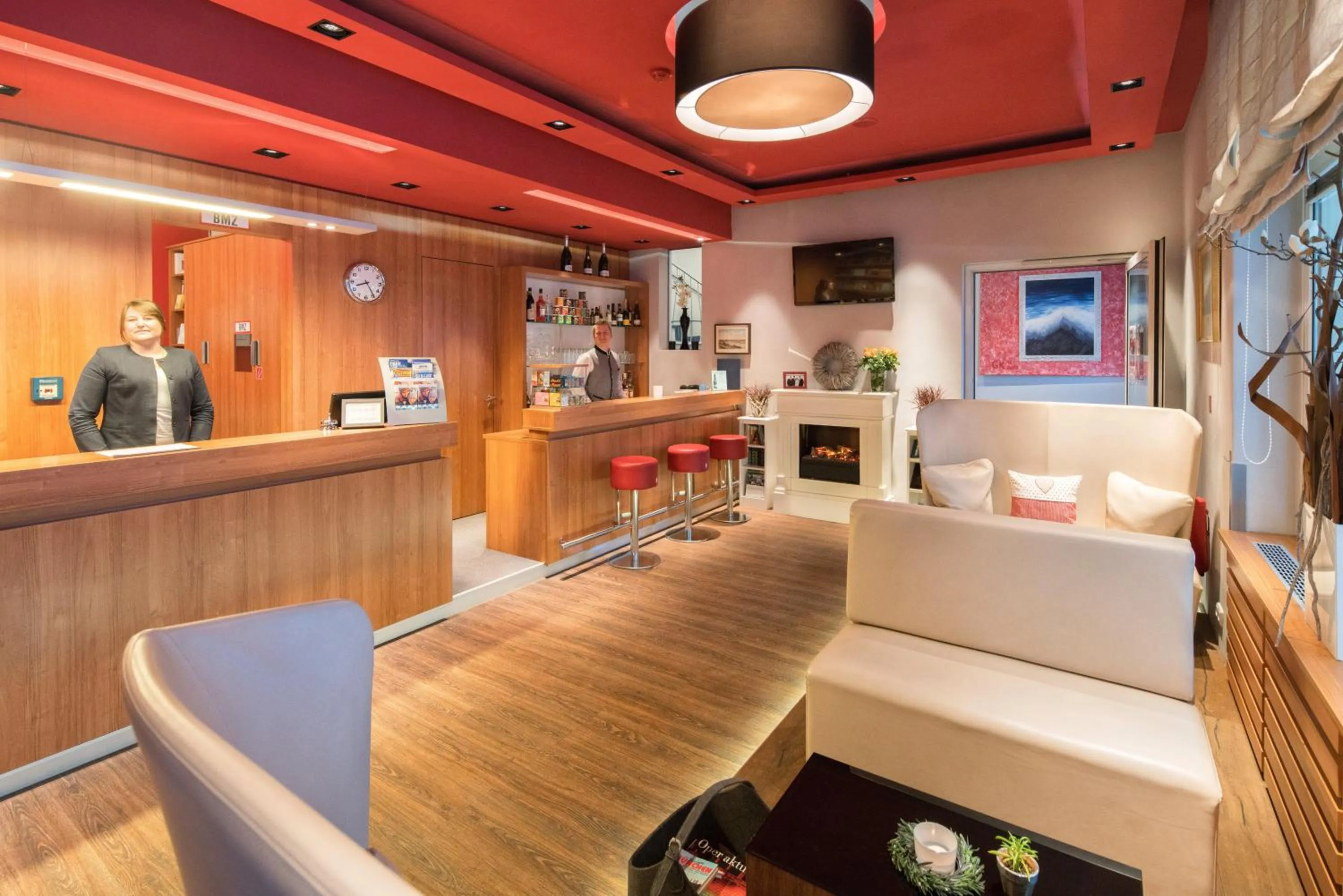 Lobby or reception in Hotel Isartor