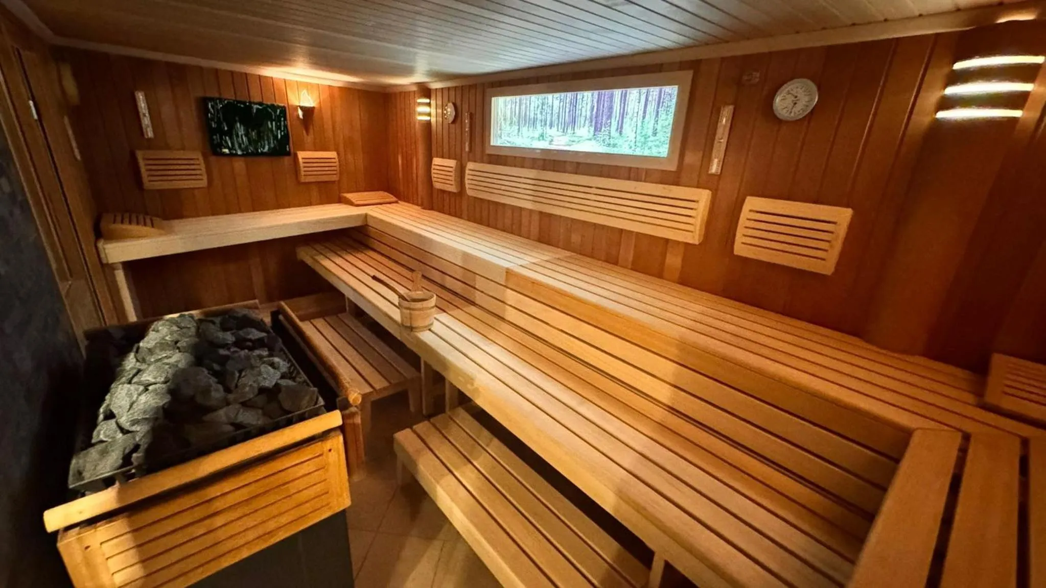 Sauna in SL'otel im Parforcehaus