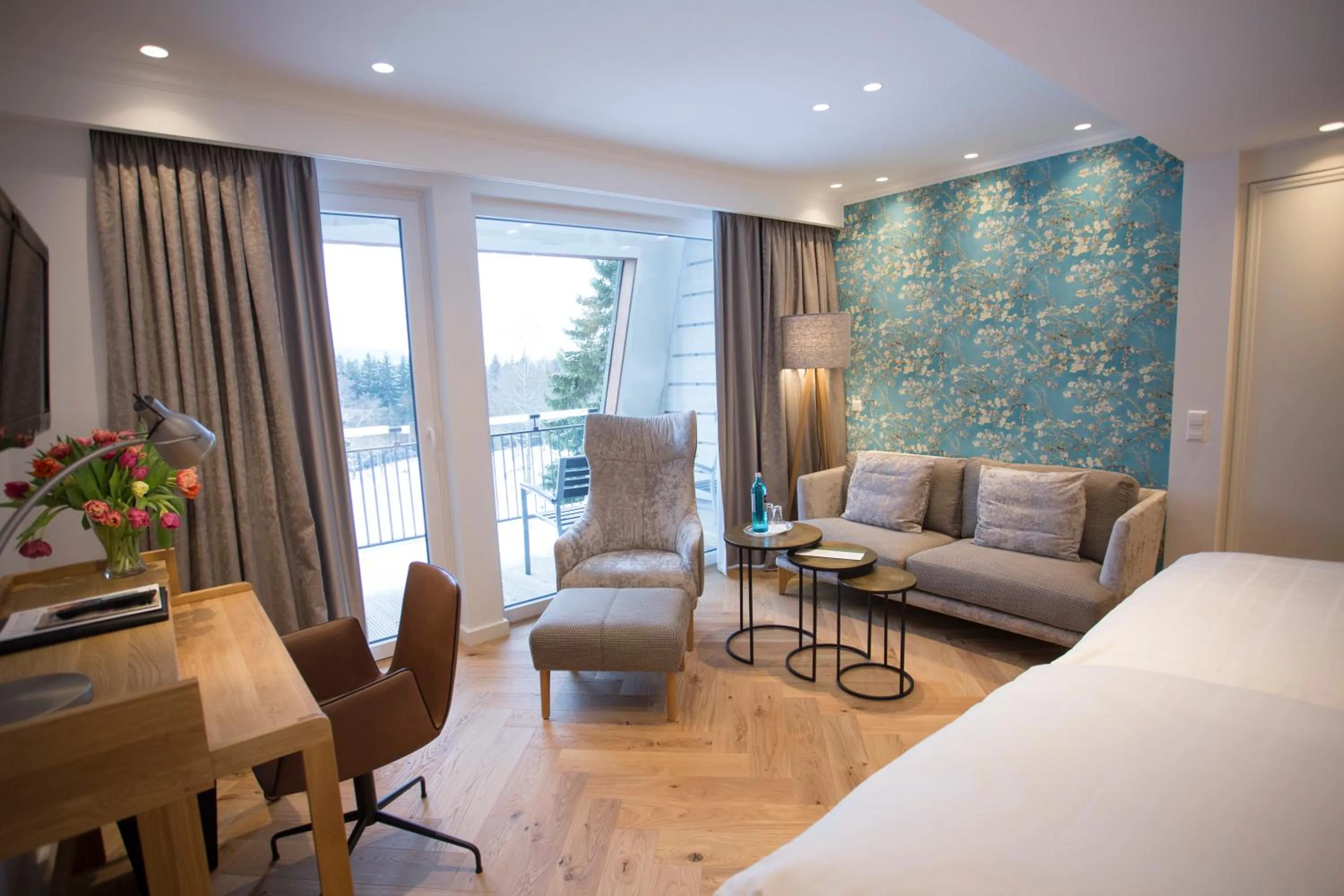 Photo of the whole room, Bed in Hotel Jagdhaus Wiese