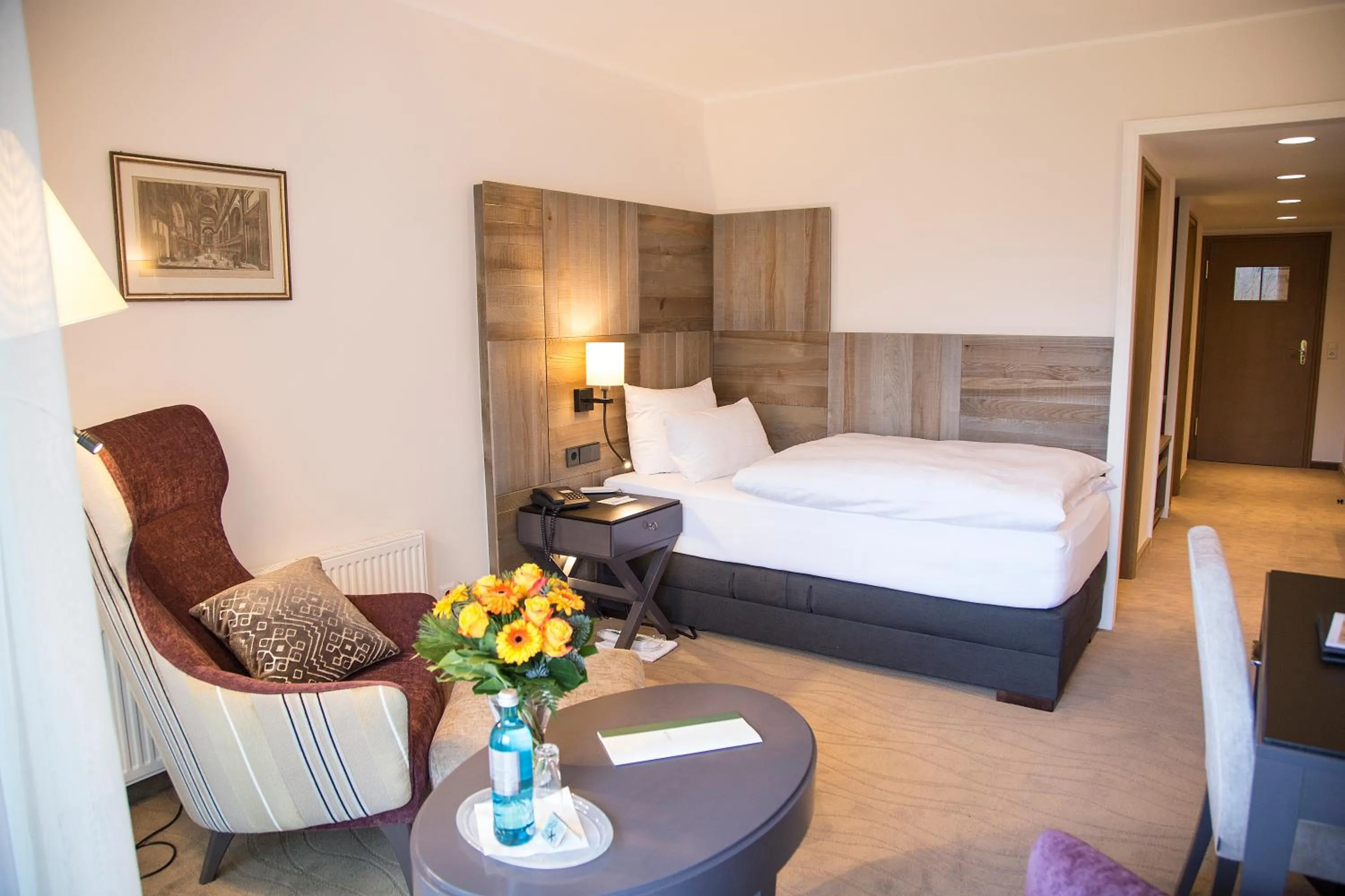 Photo of the whole room, Bed in Hotel Jagdhaus Wiese