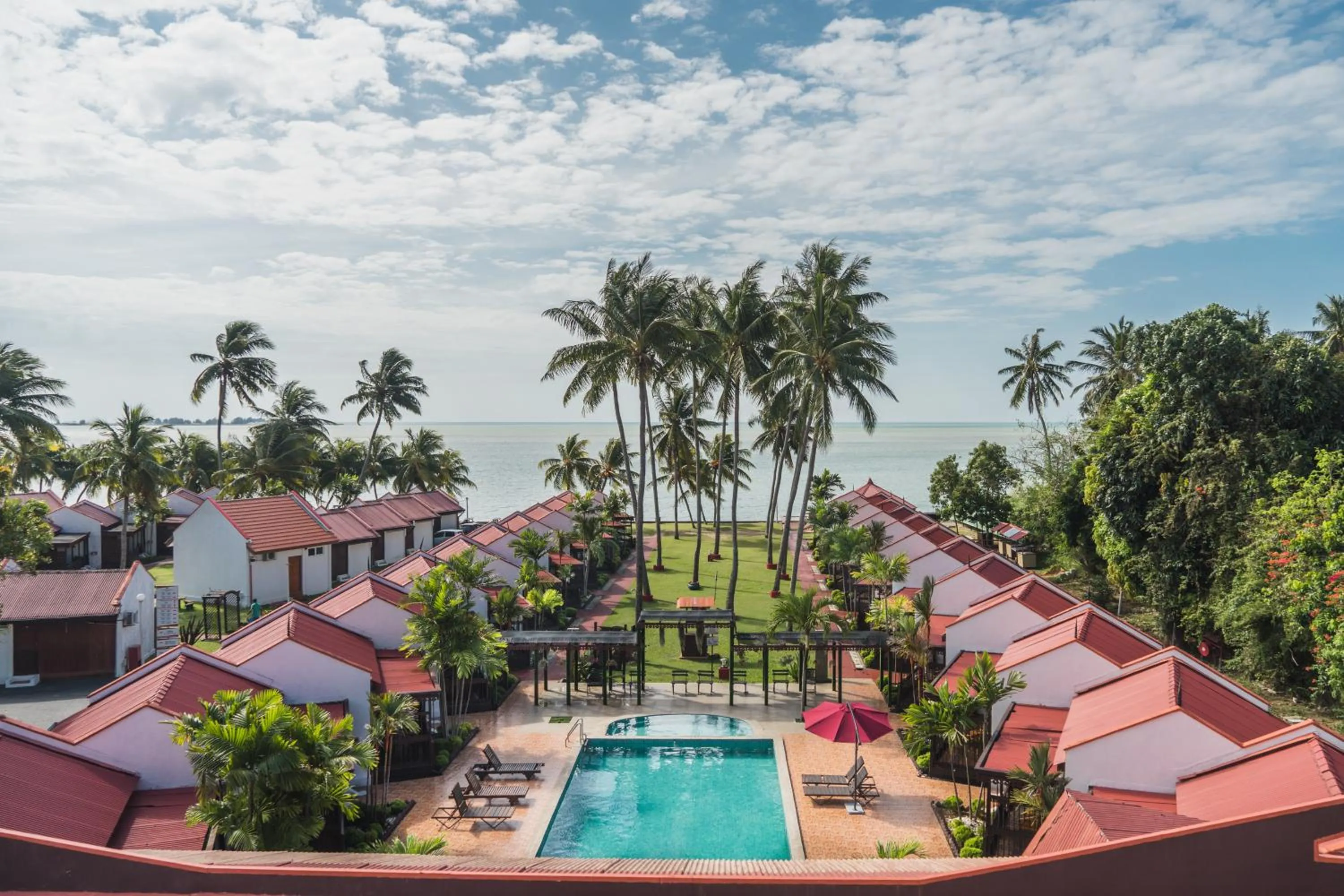 Property building in Shah's Beach Resort Melaka