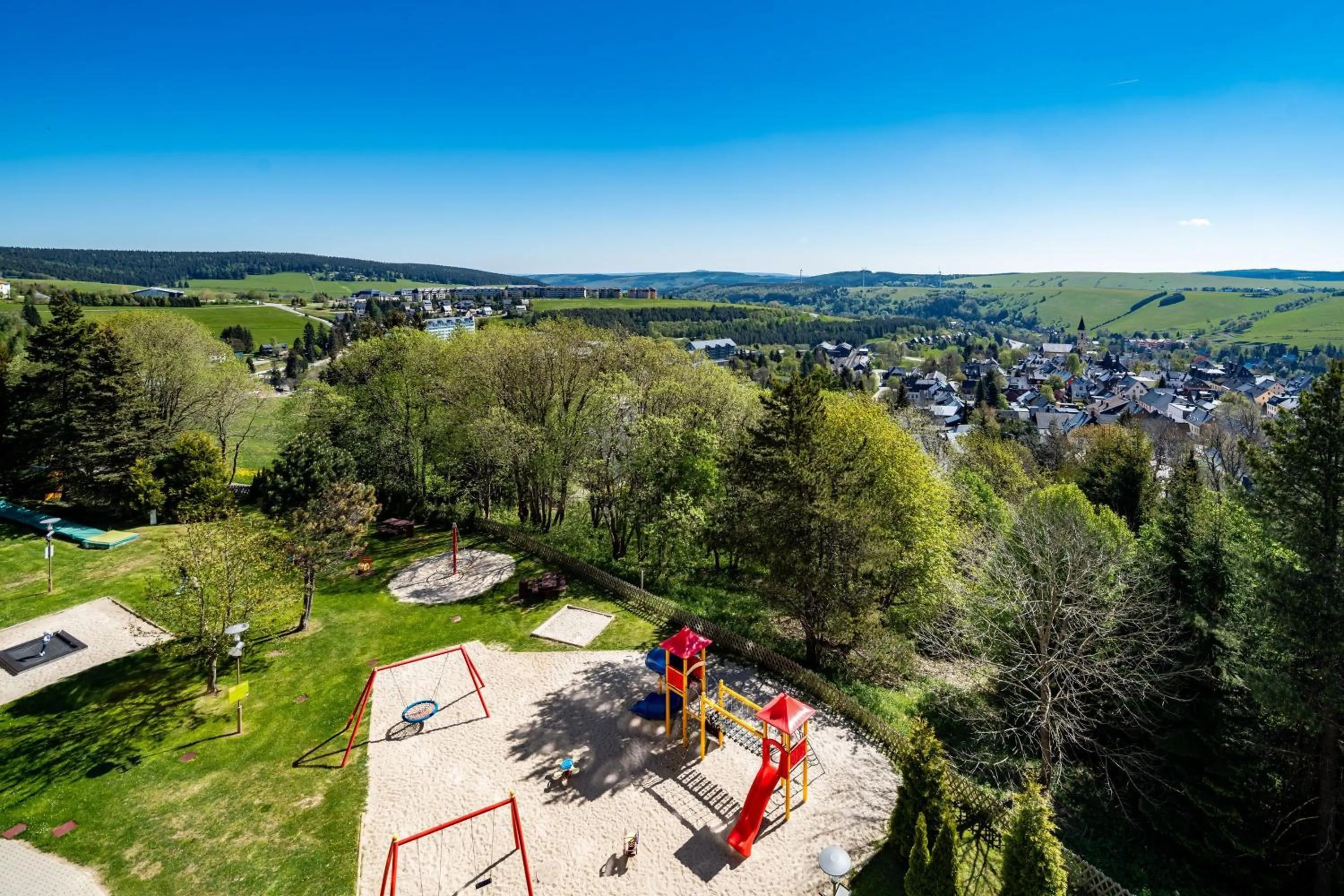 Children play ground in AHORN Hotel Am Fichtelberg