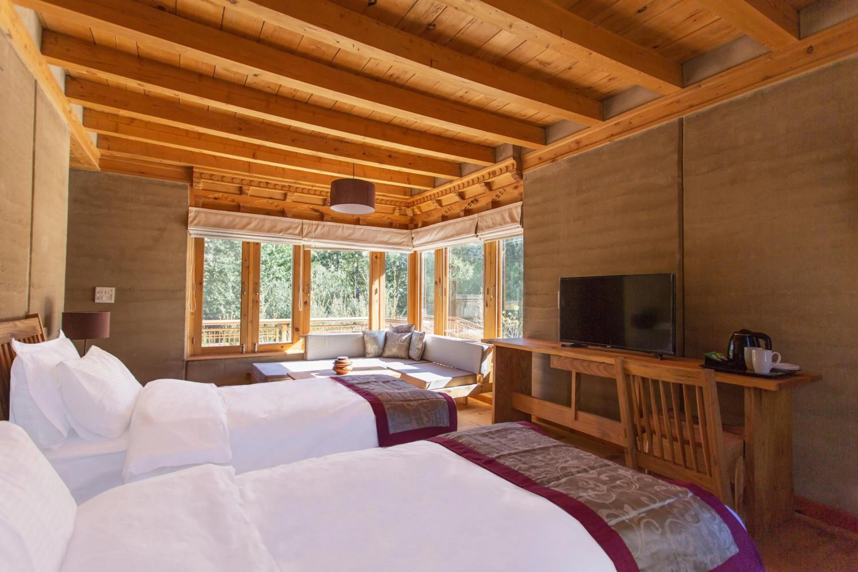 Bed in Ladakh Eco Resort