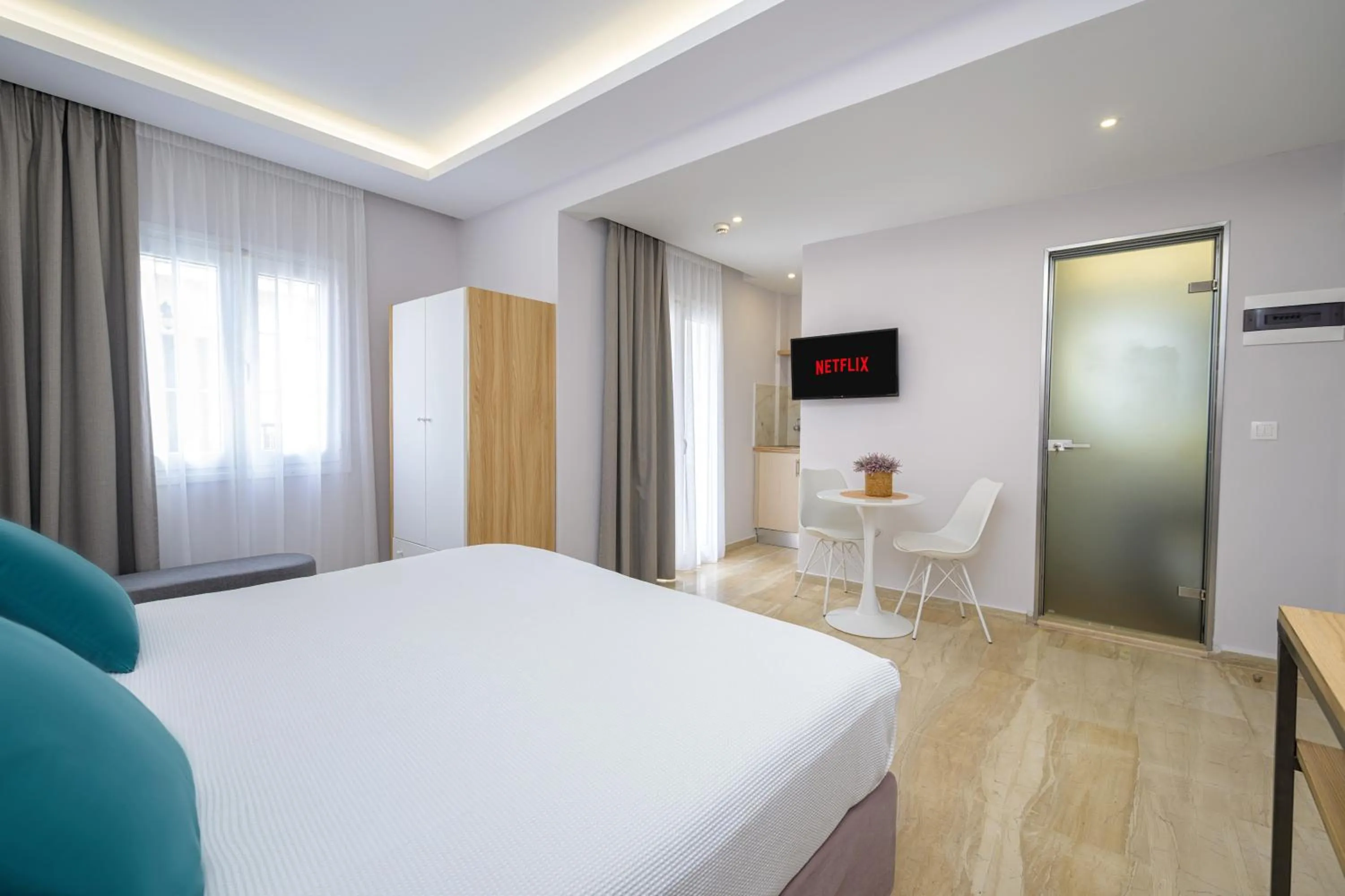 TV and multimedia, Bed in KORINA APART HOTEL KAVOS