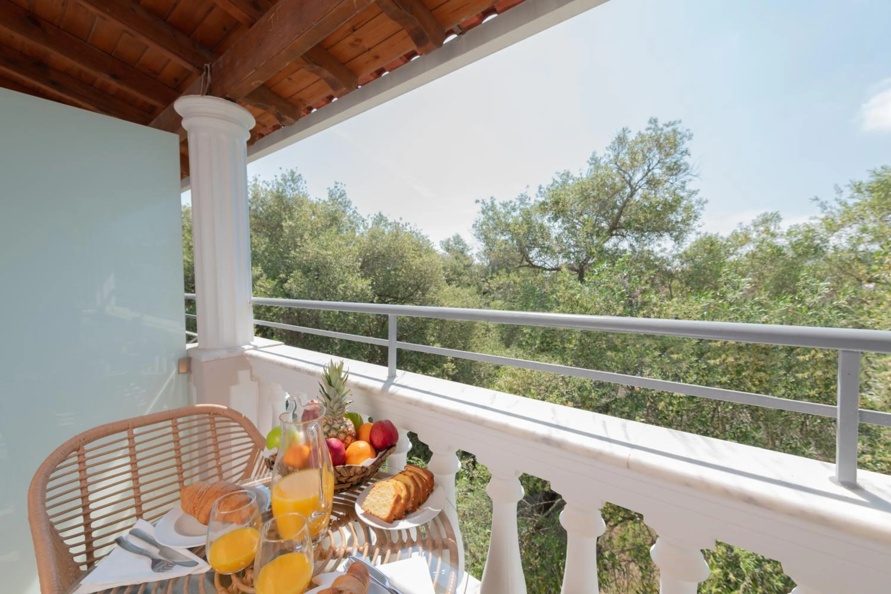 Balcony/Terrace in KORINA APART HOTEL KAVOS