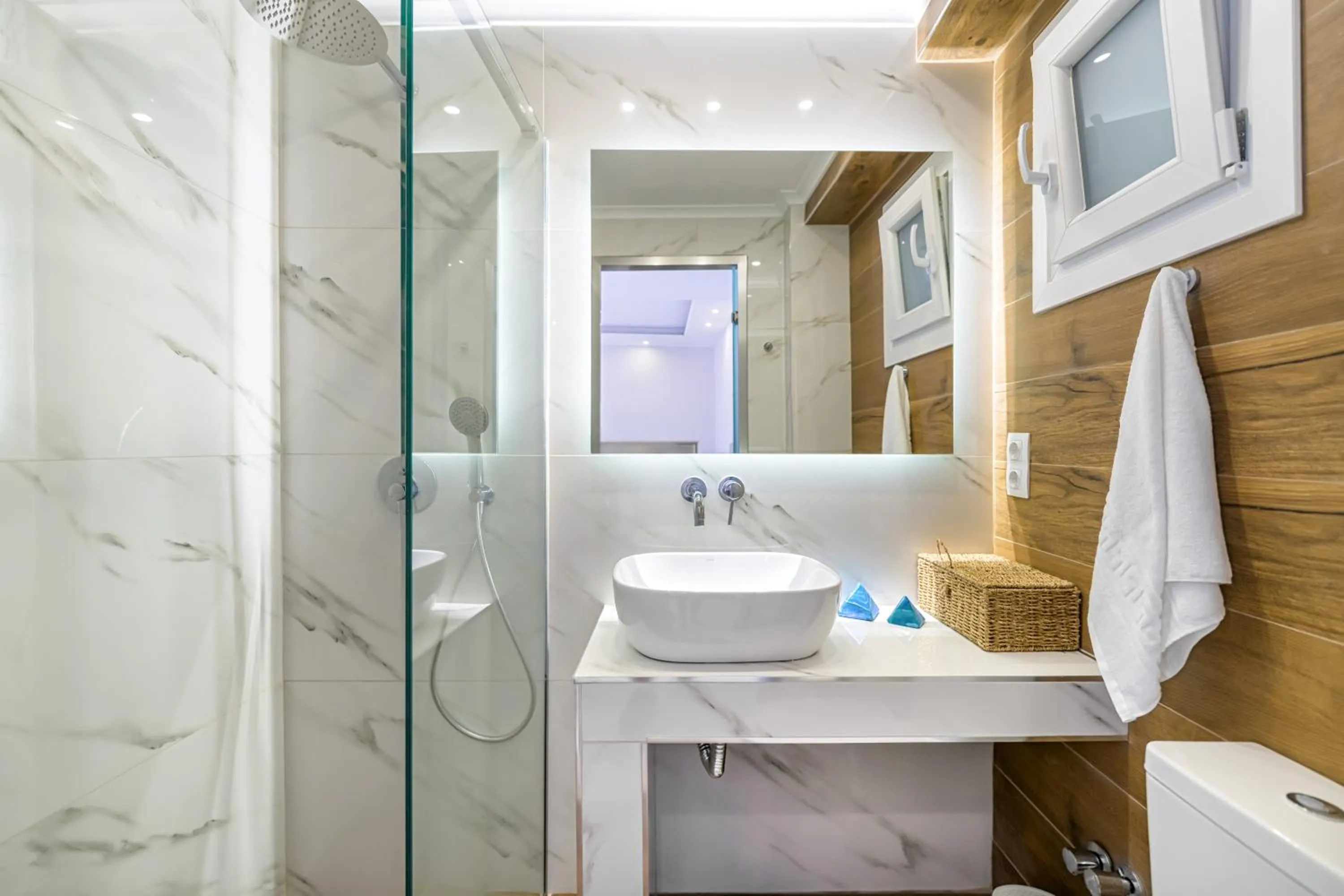 Bathroom in KORINA APART HOTEL KAVOS