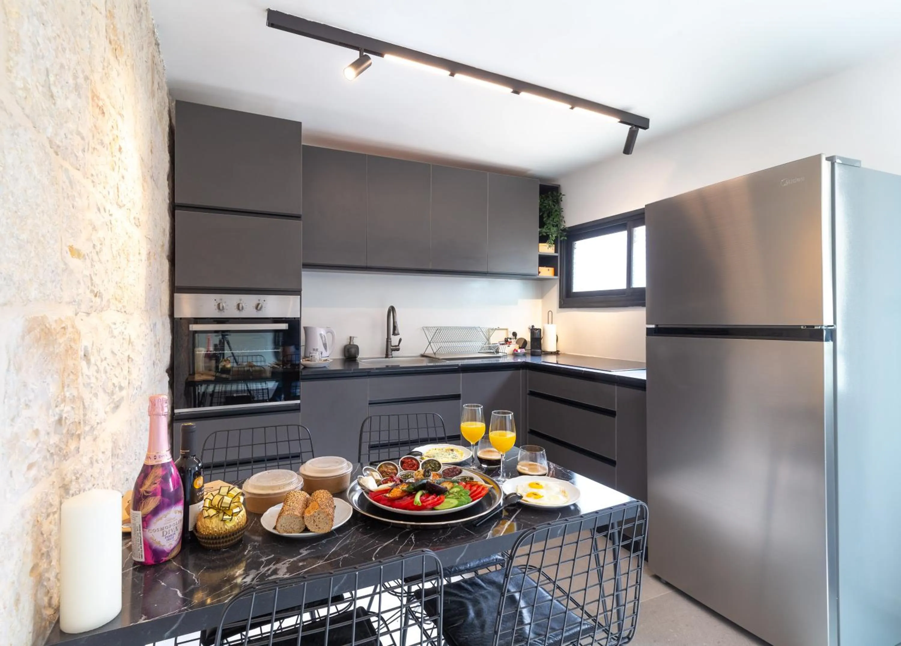 Kitchen or kitchenette in Mamilla View- Suites & Apt Hotel