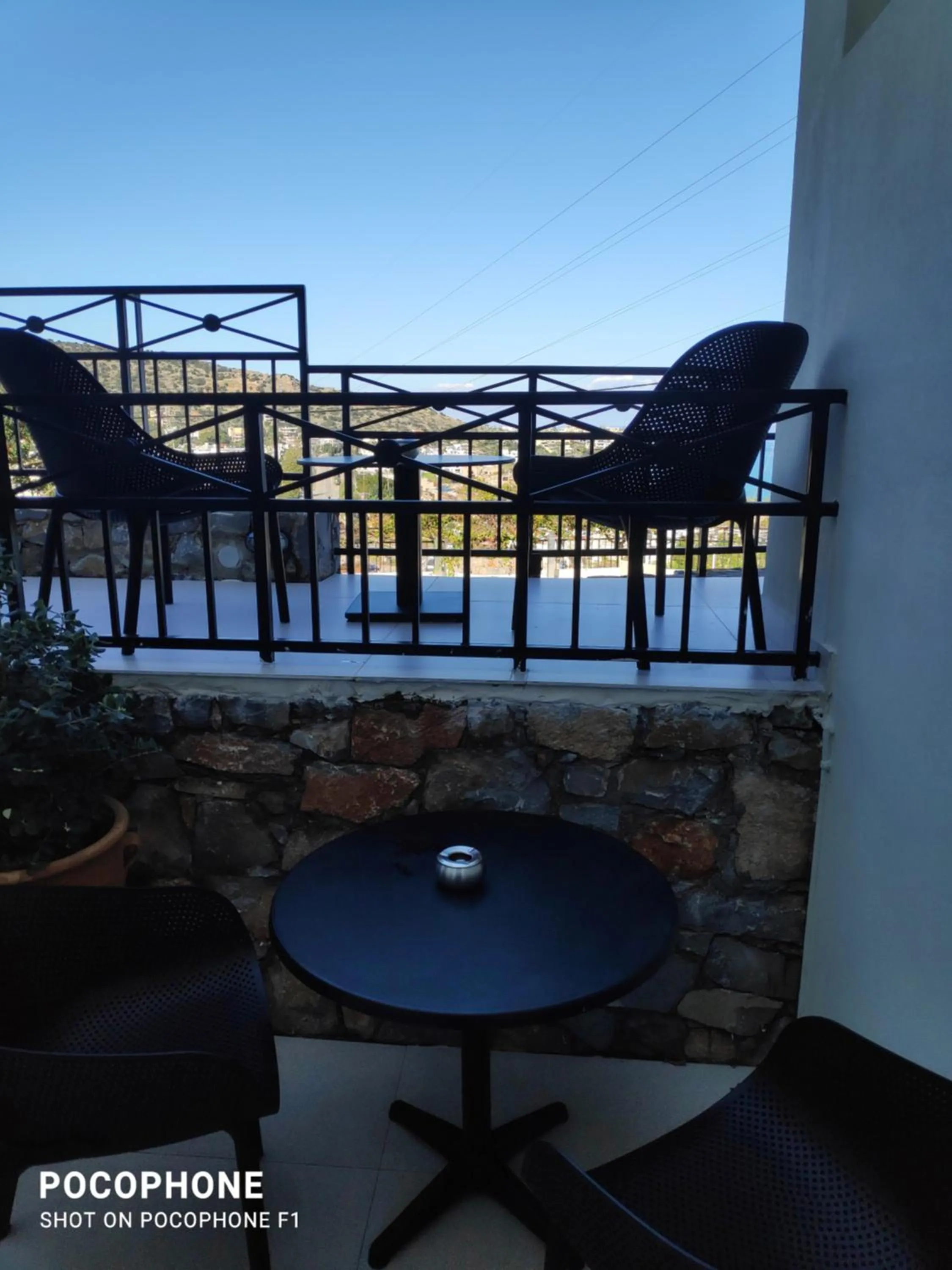 Inner courtyard view in Minois Boutique Hotel