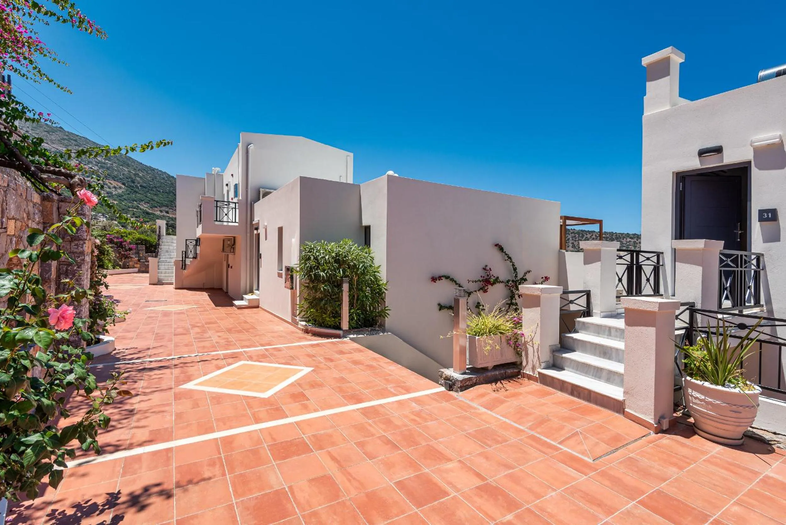 Patio in Minois Boutique Hotel