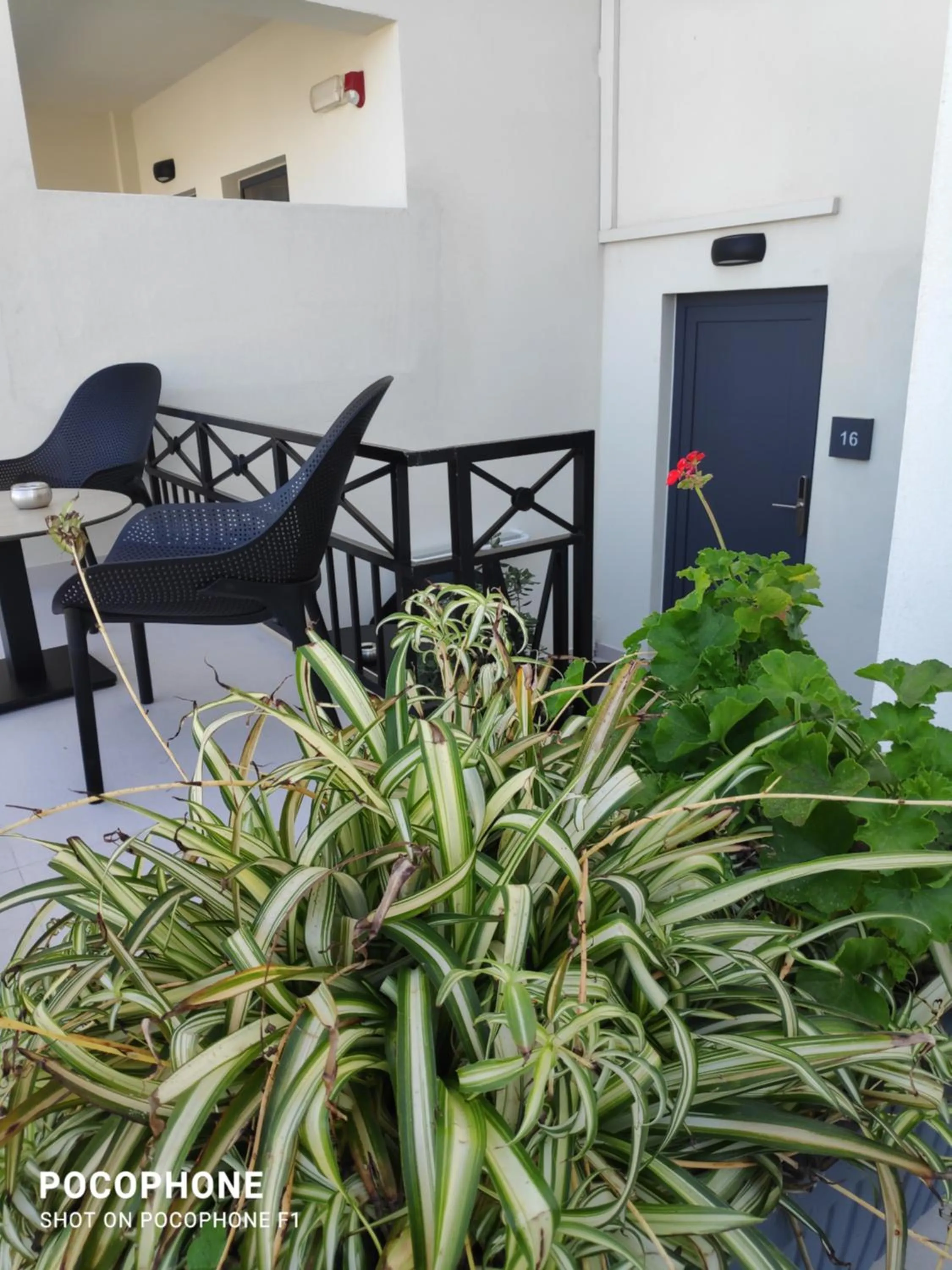 Inner courtyard view in Minois Boutique Hotel